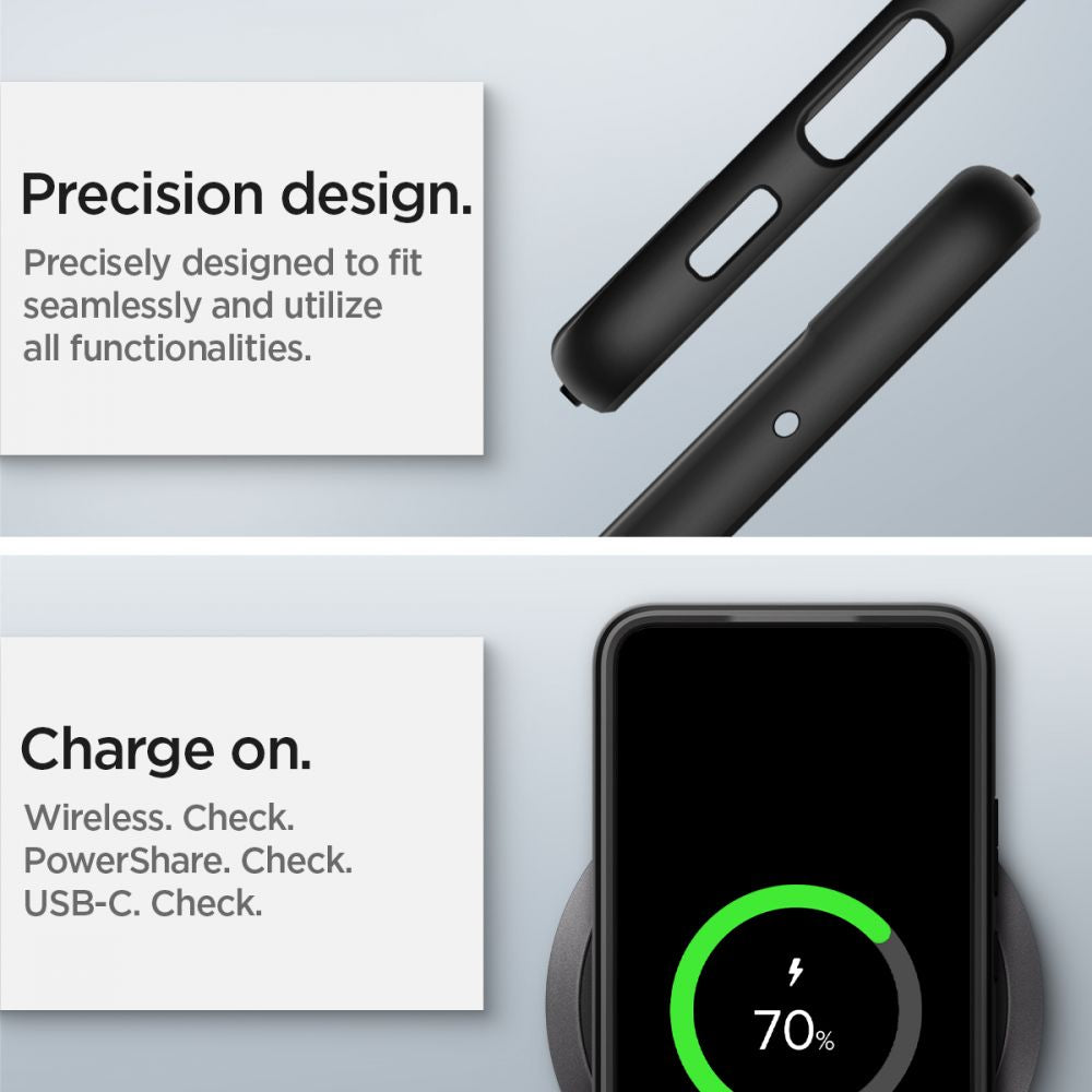 Spigen Samsung Galaxy S22 - Ultra Hybrid Σκληρή Θήκη με Πλαίσιο Σιλικόνης - Matte Black