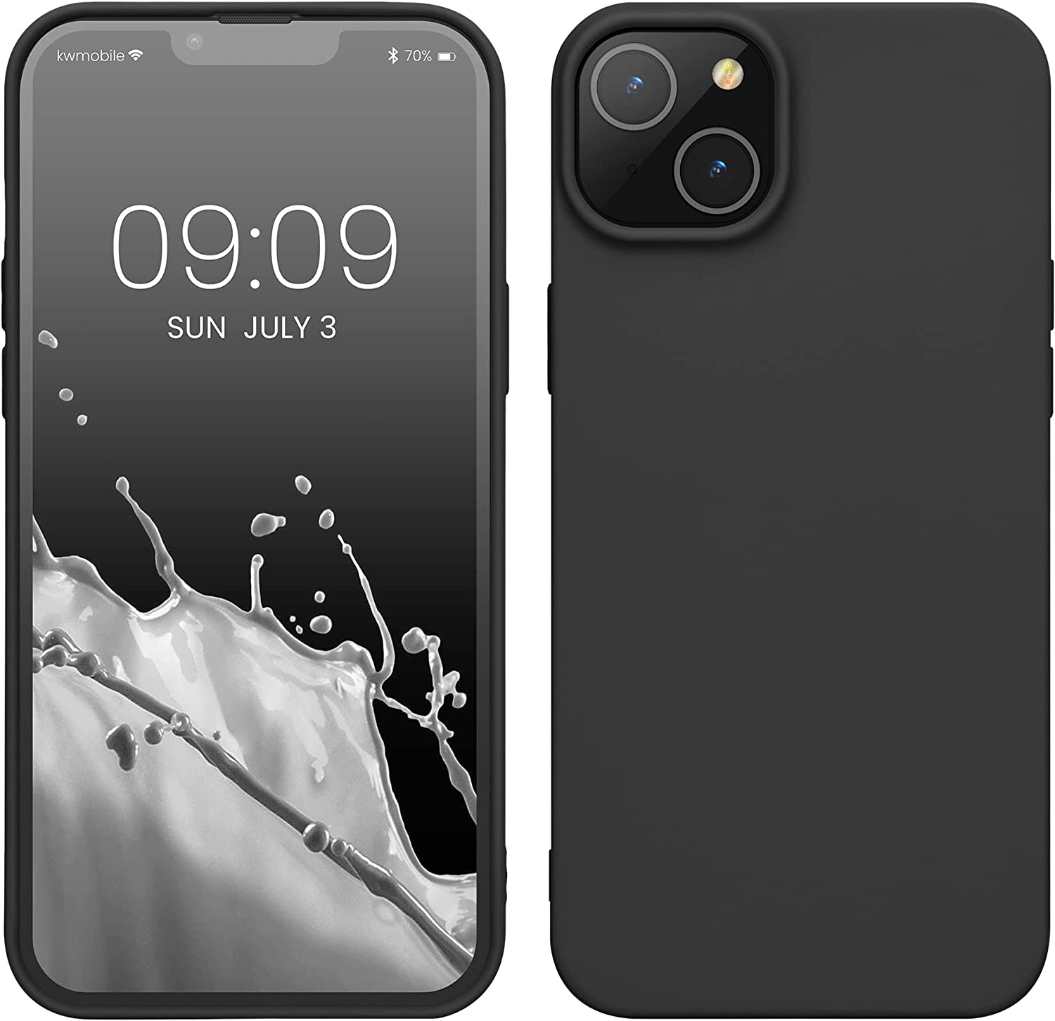 KW iPhone 14 Plus Λεπτή Θήκη Σιλικόνης TPU - Black Matte - 59076.47