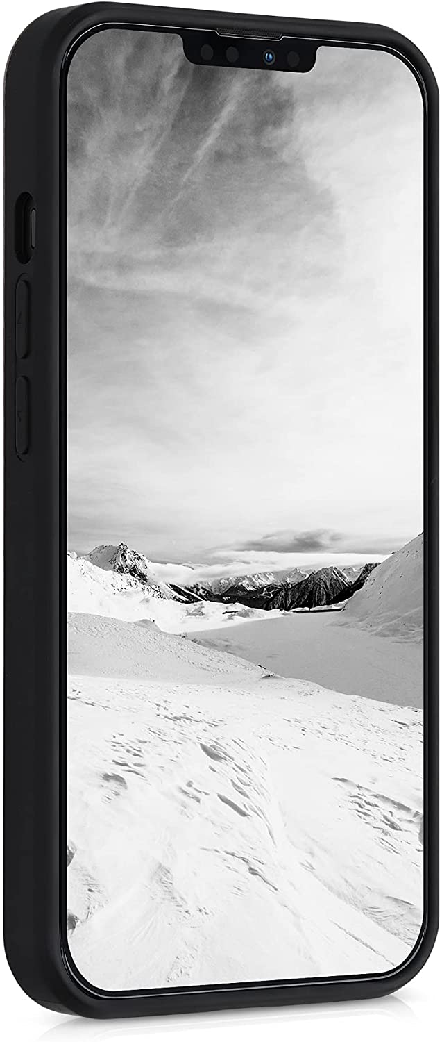 KW iPhone 13 Pro Θήκη από Φυσικό Ξύλο Design Travel Outline - Dark Brown - 55967.02