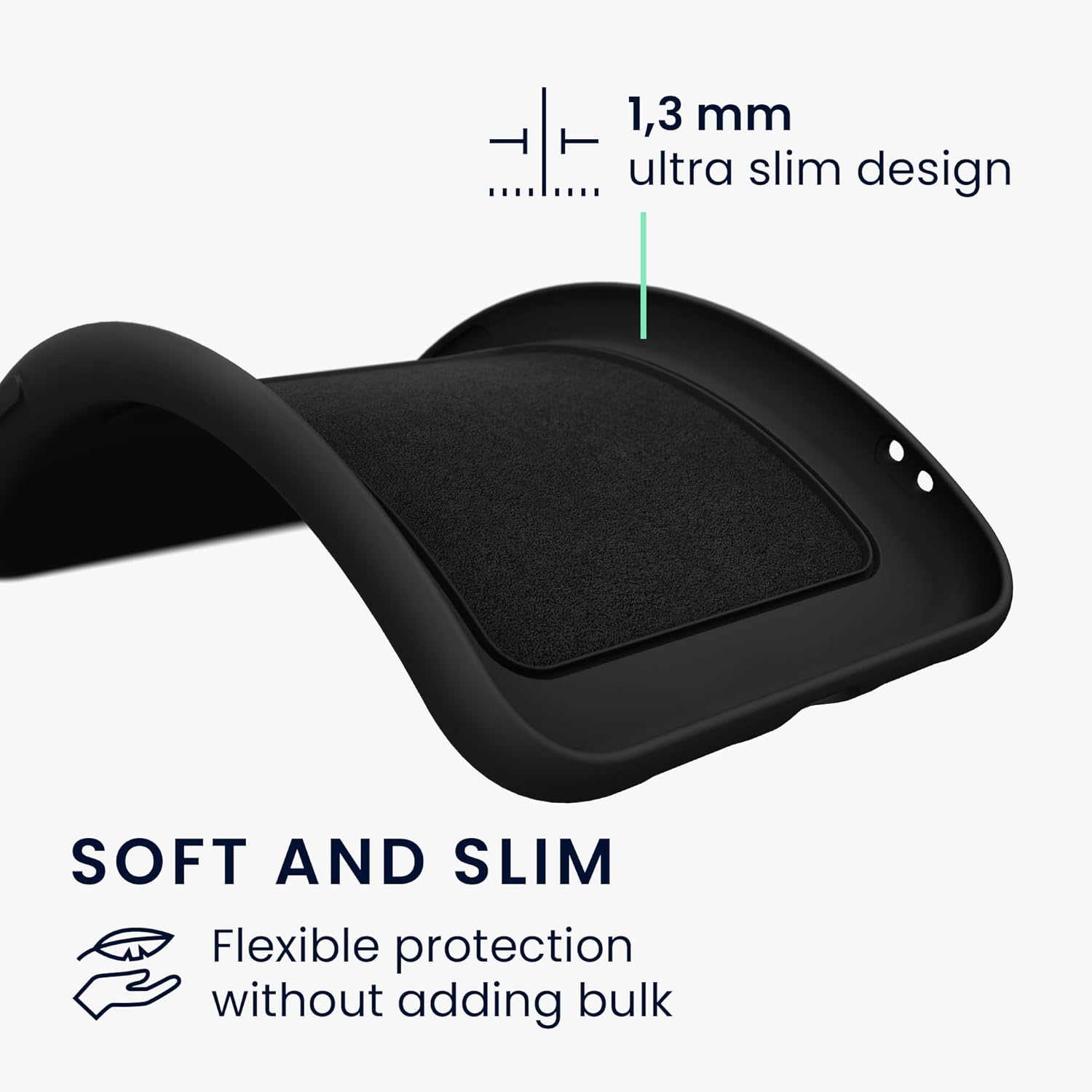 KW Samsung Galaxy S24 Θήκη Σιλικόνης TPU με Υποδοχή για Κάρτα - Black