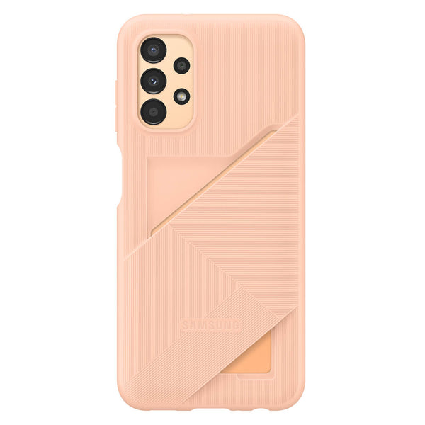 Samsung Card Slot Cover Samsung Galaxy A13 4G Θήκη Σιλικόνης με Υποδοχή για Κάρτα - Peach - EF - OA135TPEGWW
