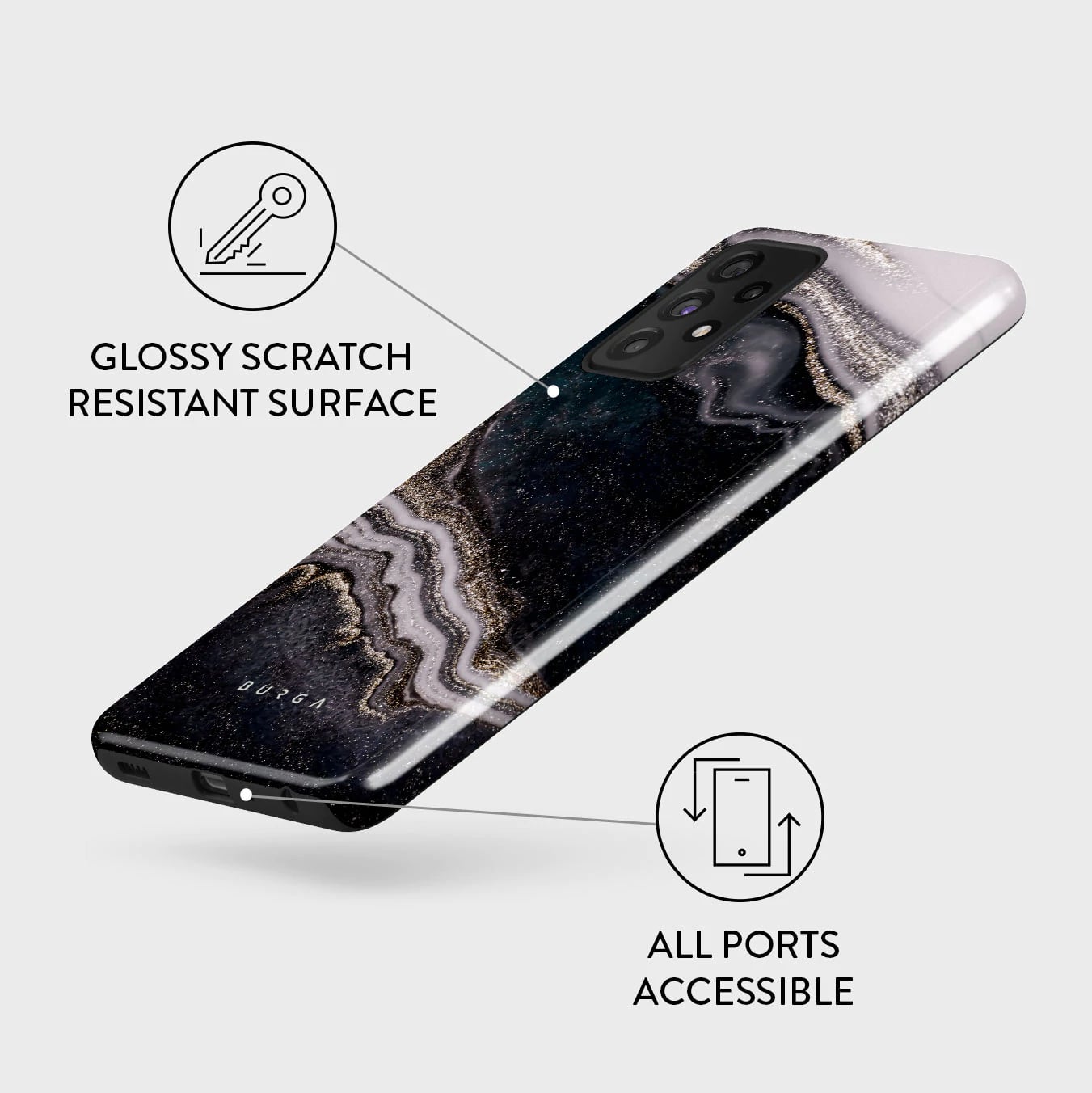 Burga Samsung Galaxy A52 / A52 5G / A52s 5G Fashion Tough Σκληρή Θήκη - Magic Night