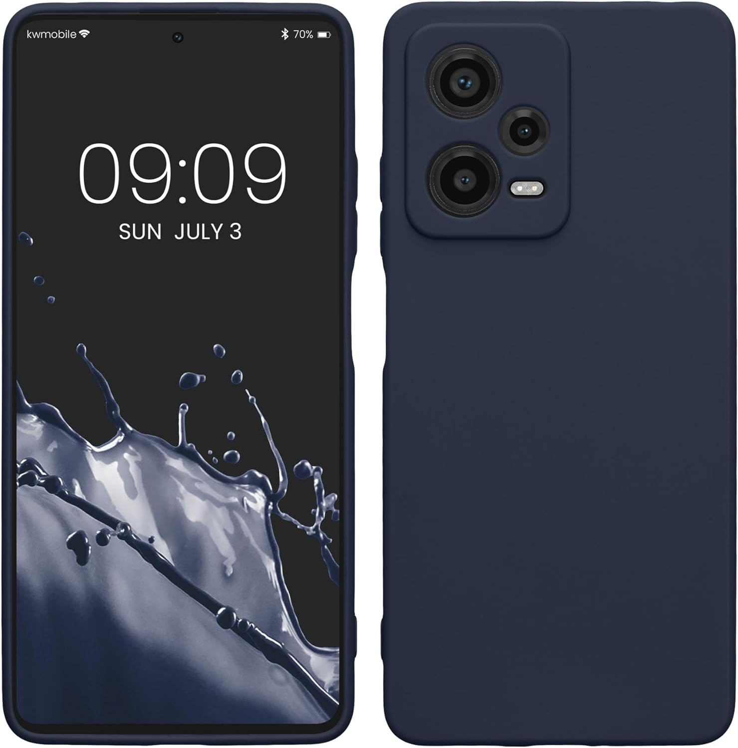 KW Xiaomi Redmi Note 12 Pro+ Θήκη Σιλικόνης TPU - Deep Ocean