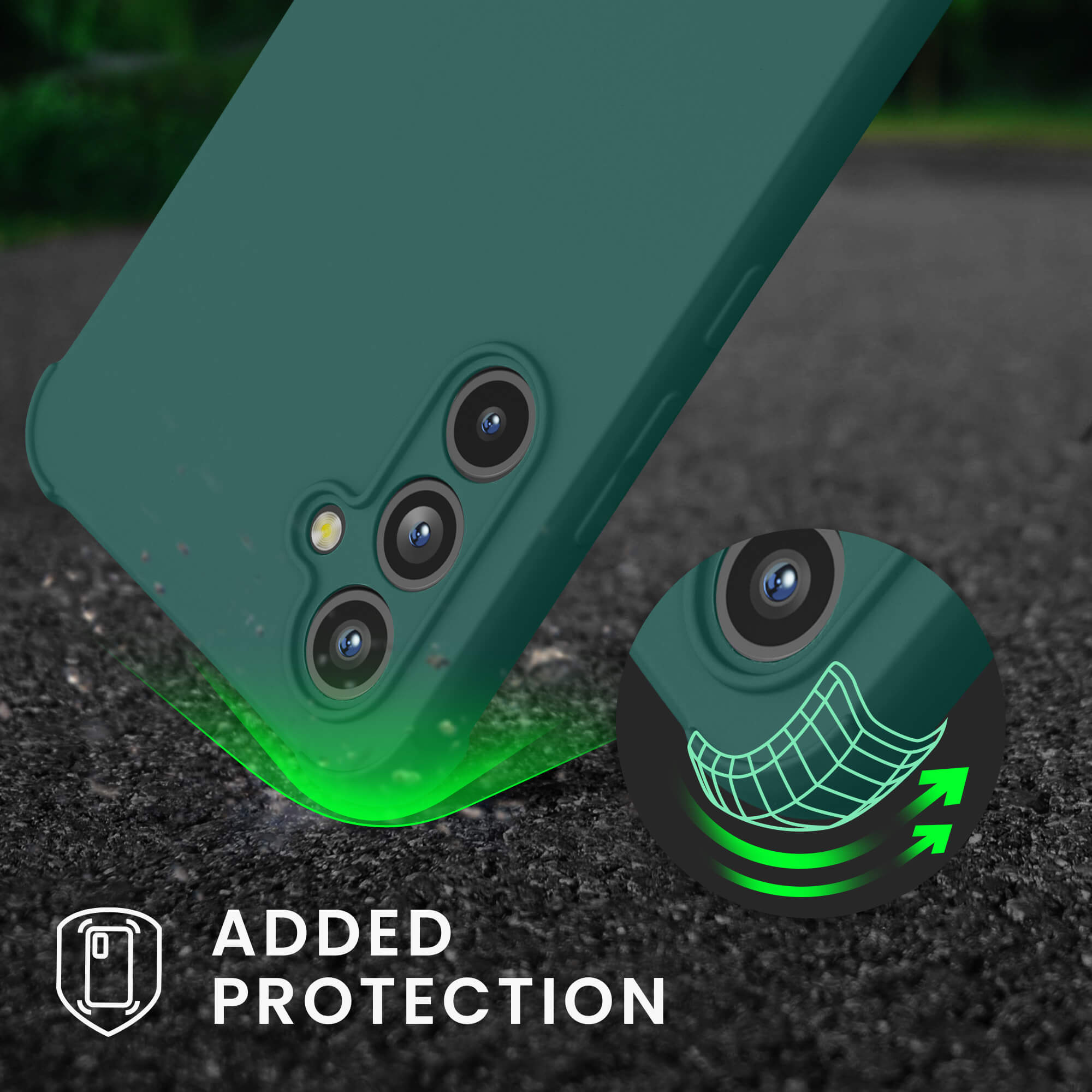 KW Samsung Galaxy A54 5G Θήκη Σιλικόνης TPU με Λουράκι - Petrol - 60805.78