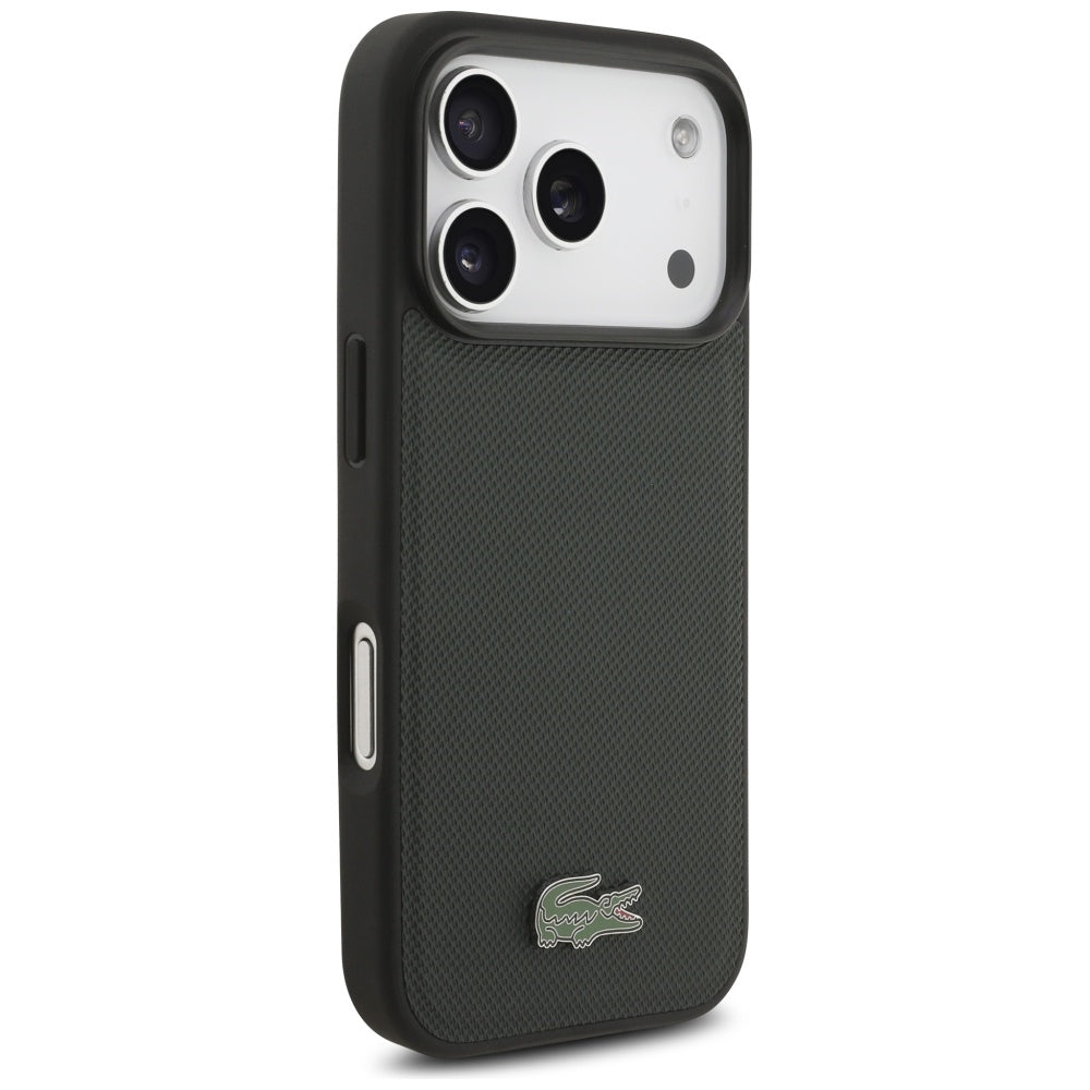 Lacoste iPhone 17 Pro - Petit Pique Lacquer Logo MagSafe - Σκληρή Θήκη με Πλαίσιο Σιλικόνης - Green