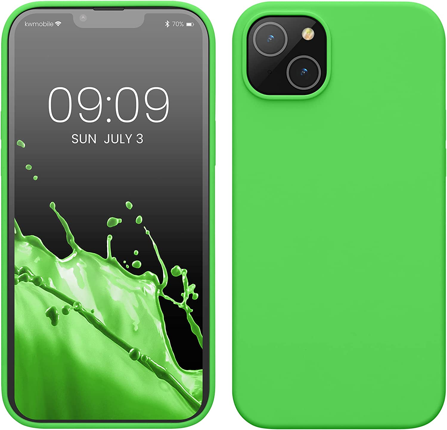 KW iPhone 14 Plus Θήκη Σιλικόνης TPU - Lime Green - 59072.159