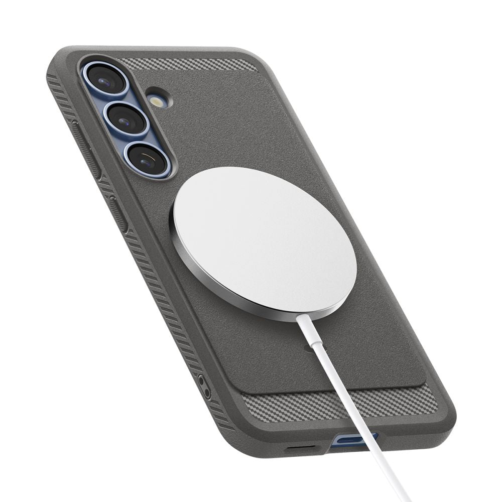 Spigen Samsung Galaxy S25 - Rugged Armor Mag - Θήκη TPU με MagSafe - Marble Grey