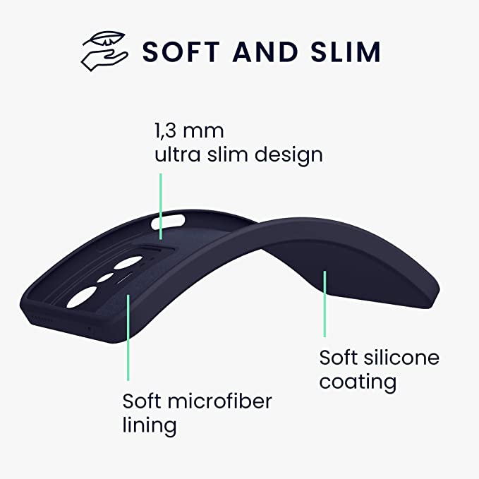 KW Xiaomi 11T / 11T Pro Θήκη Σιλικόνης Rubberized TPU - Blueberry Blue - 56573.186