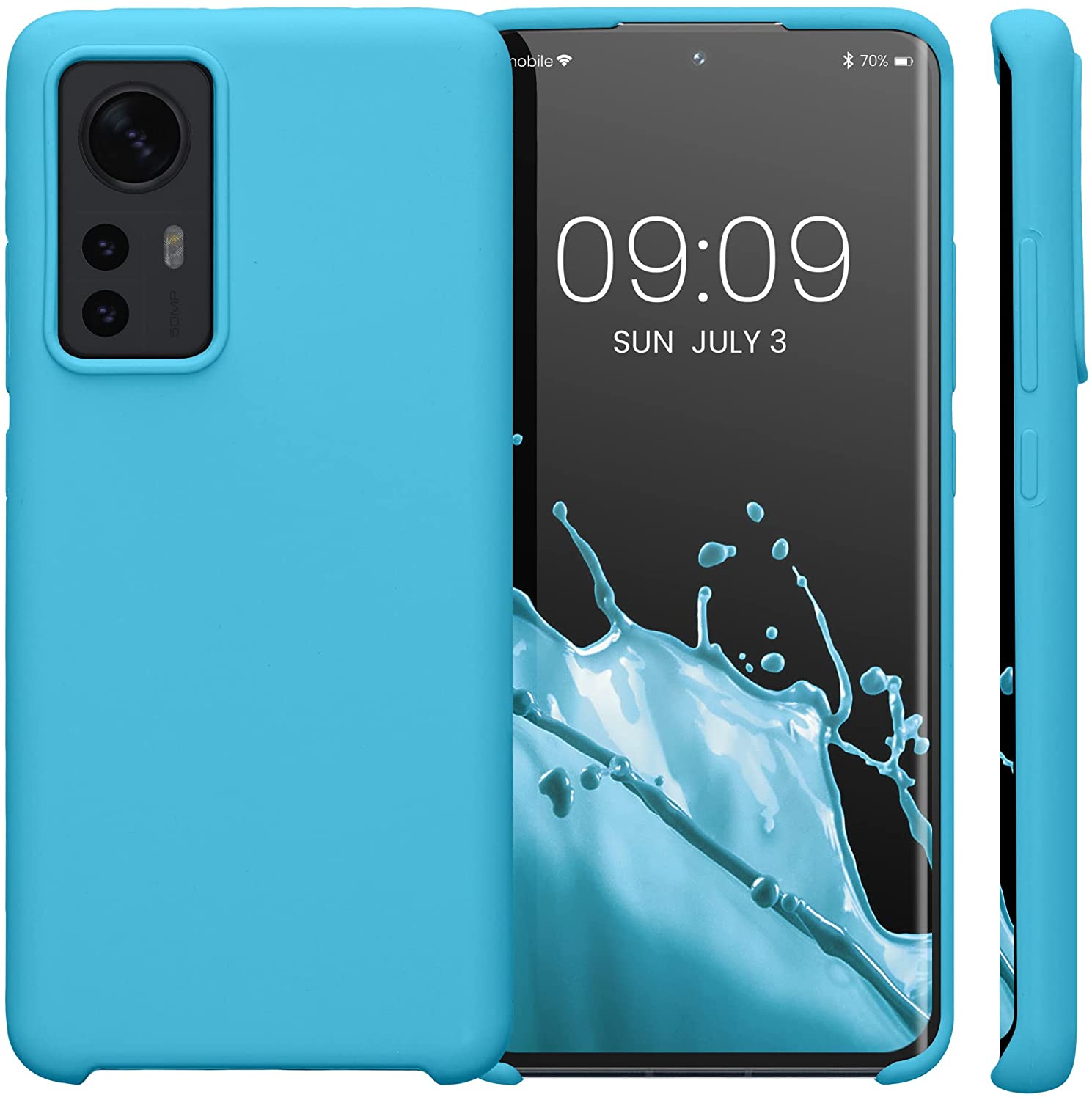 KW Xiaomi 12 / 12X Θήκη Σιλικόνης Rubber TPU - Ocean Blue - 56210.223