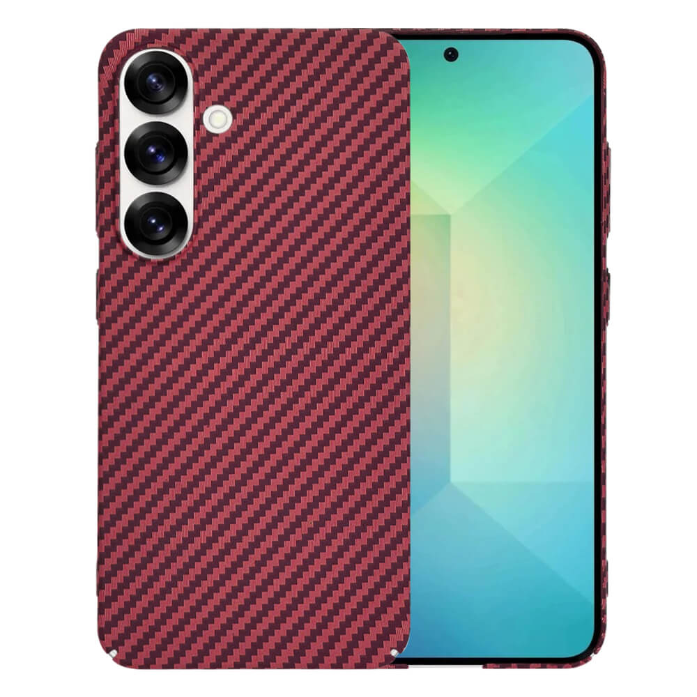 Techsuit Samsung Galaxy S25 Σκληρή Θήκη Carbonite FiberShell - Red