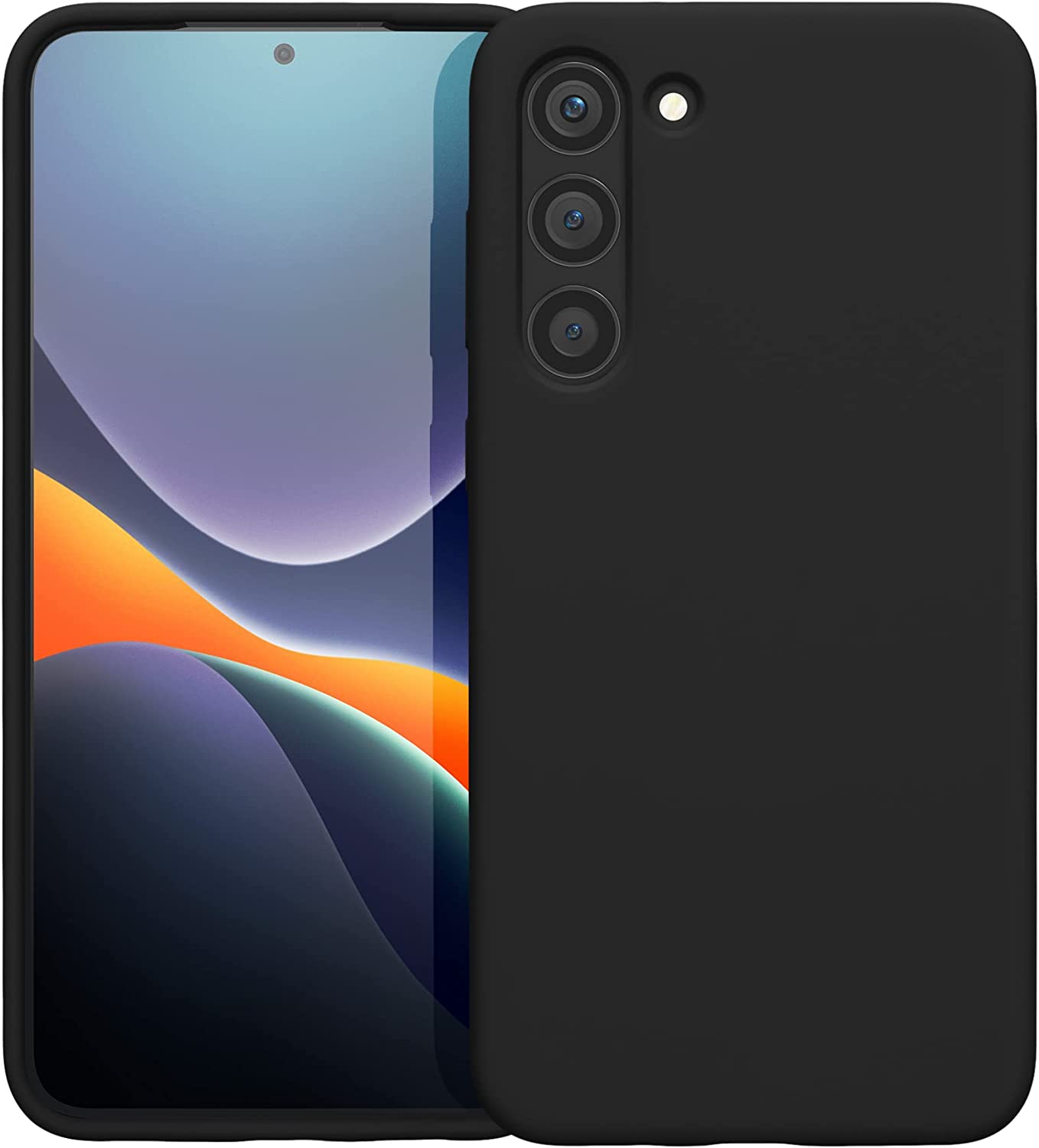 KW Samsung Galaxy S23 Plus Θήκη Σιλικόνης Rubberized TPU - Matte Black - 60274.47