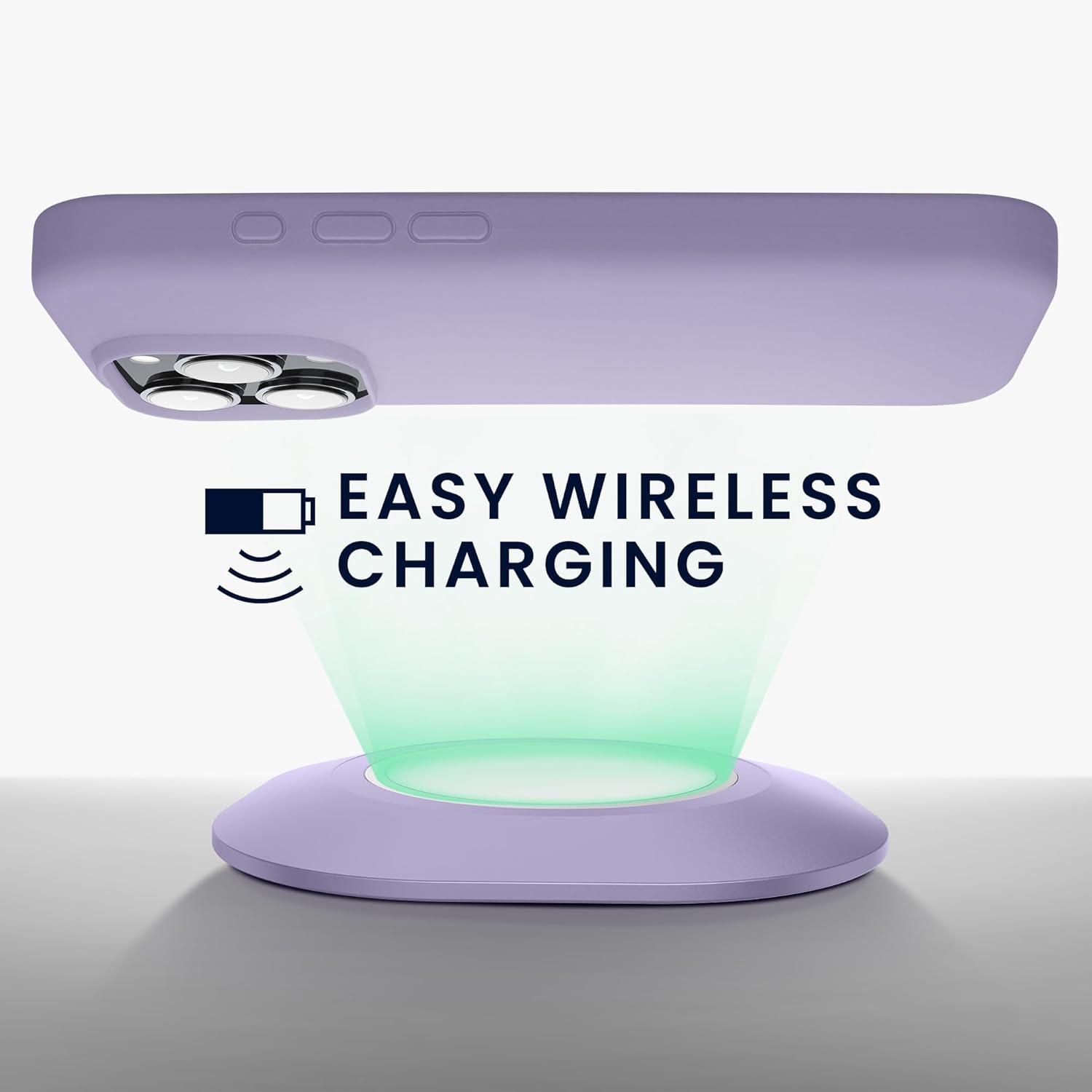 KW iPhone 16 Pro Θήκη Σιλικόνης Rubberized TPU - Lavender