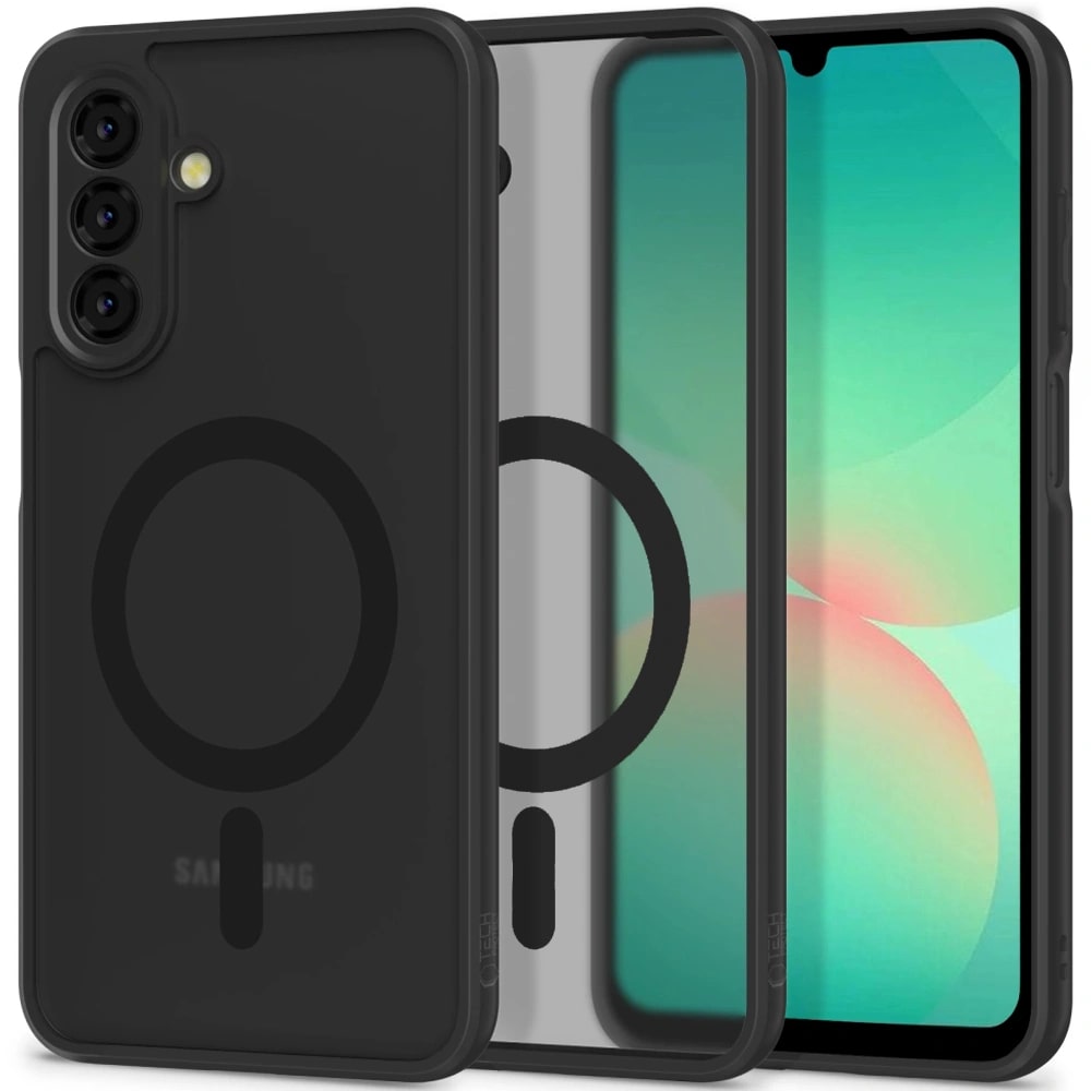 Tech-Protect Samsung Galaxy A26 5G MagMat Σκληρή Θήκη με Πλαίσιο Σιλικόνης και MagSafe - Matte Black