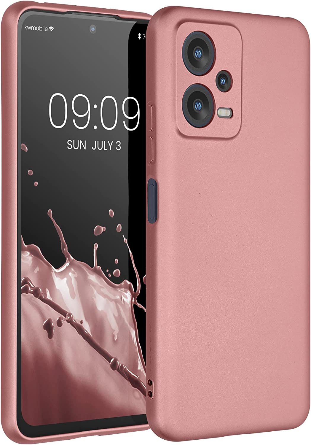 KW Xiaomi Redmi Note 12 5G / Poco X5 5G Θήκη Σιλικόνης TPU - Metallic Rose Gold - 60888.31