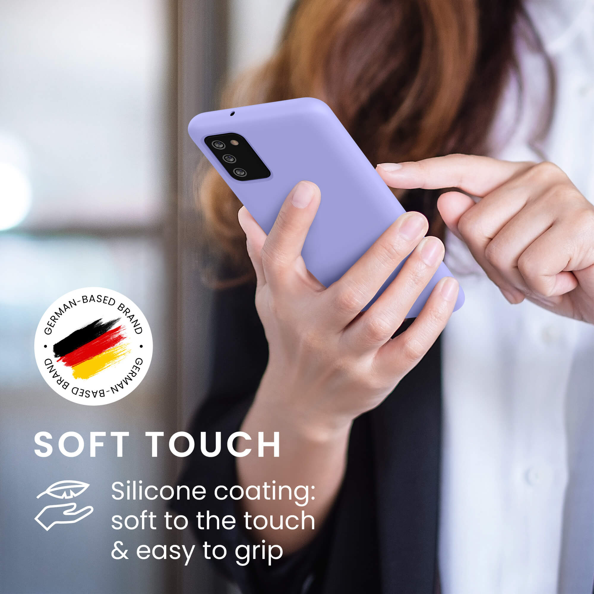 KW Samsung Galaxy A03s Θήκη Σιλικόνης Rubber TPU - Lavender - 57566.108