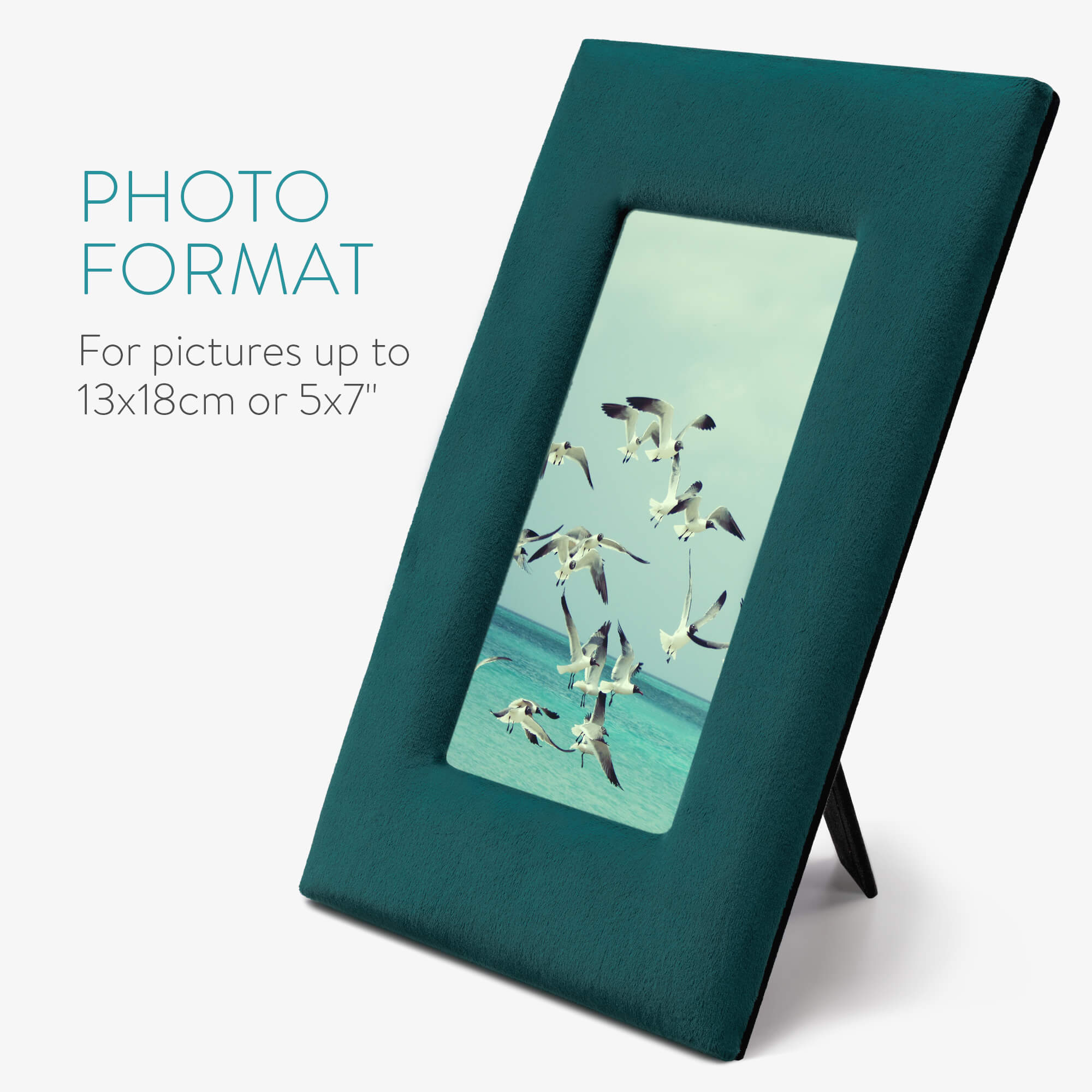 Navaris Κορνίζα από Βελούδο για Φωτογραφία 18 x 13 cm - Dark Green - 55550.80