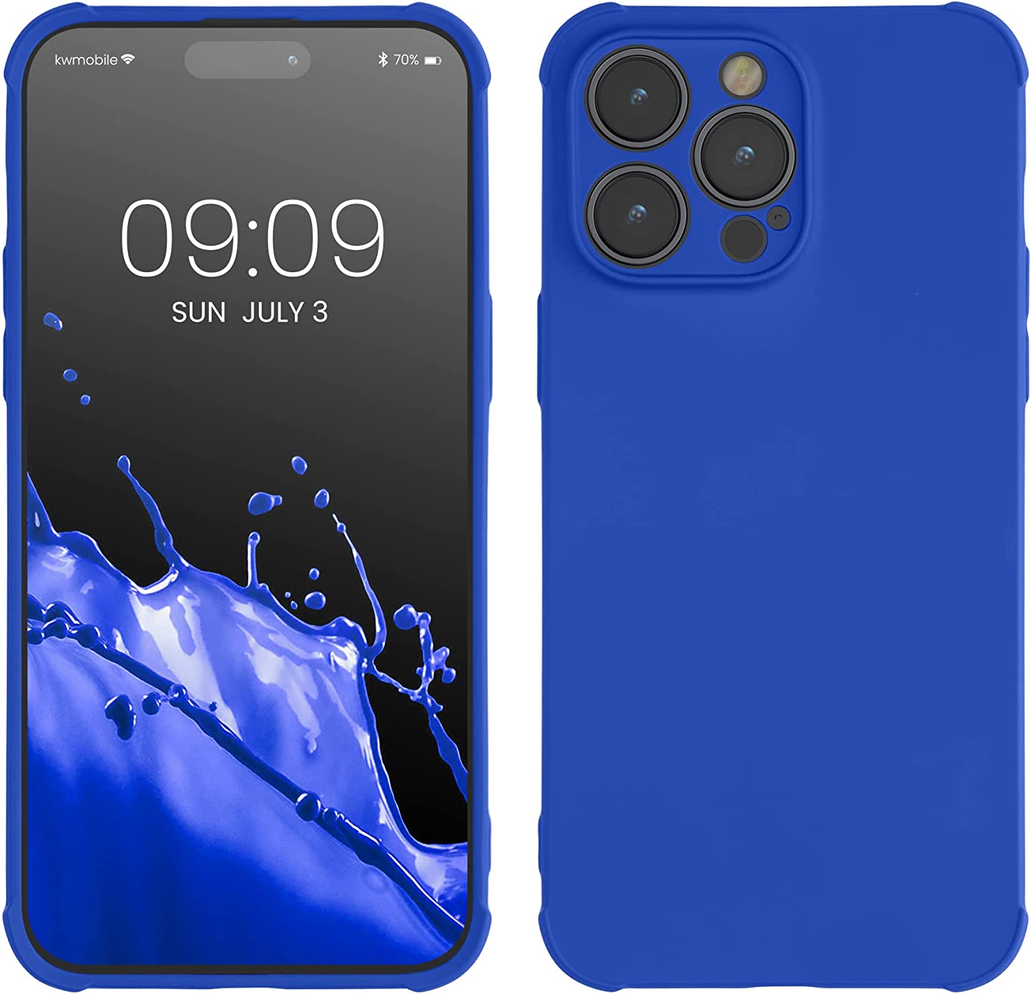 KW iPhone 14 Pro Max Θήκη Σιλικόνης TPU με Ενισχυμένες Γωνίες - Baltic Blue - 60222.134