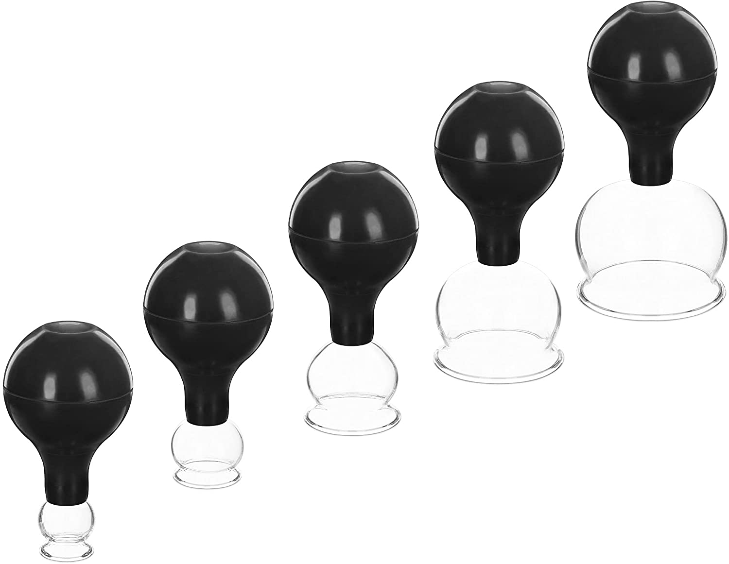 Navaris Σετ με 5 Βεντούζες με Φούσκα - Black - 54790.01