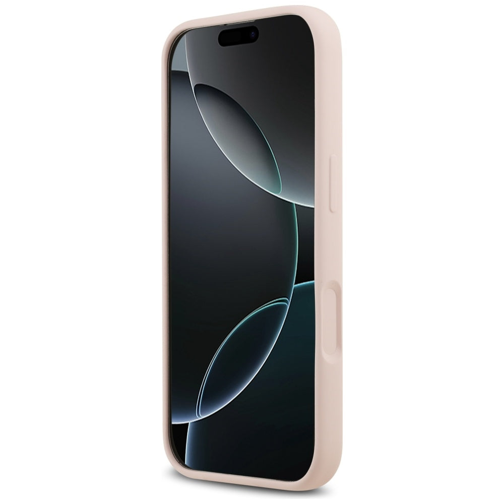 Karl Lagerfeld iPhone 17 - Silicone Karl and Choupette Ring MagSafe Θήκη Σιλικόνης - Pink - KLHMP17SSCMKCRHP