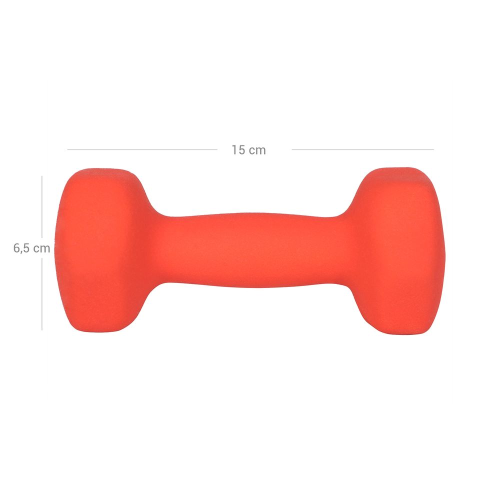 Songmics Σετ με 2 Βαράκια - 1,5 kg - Orange - SYL63OG