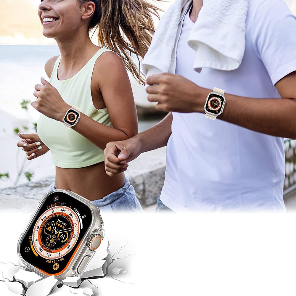 Tech-Protect Θήκη Apple Watch Ultra (1/2/3) - 49mm Defense 360 με Προστασία Οθόνης - Clear