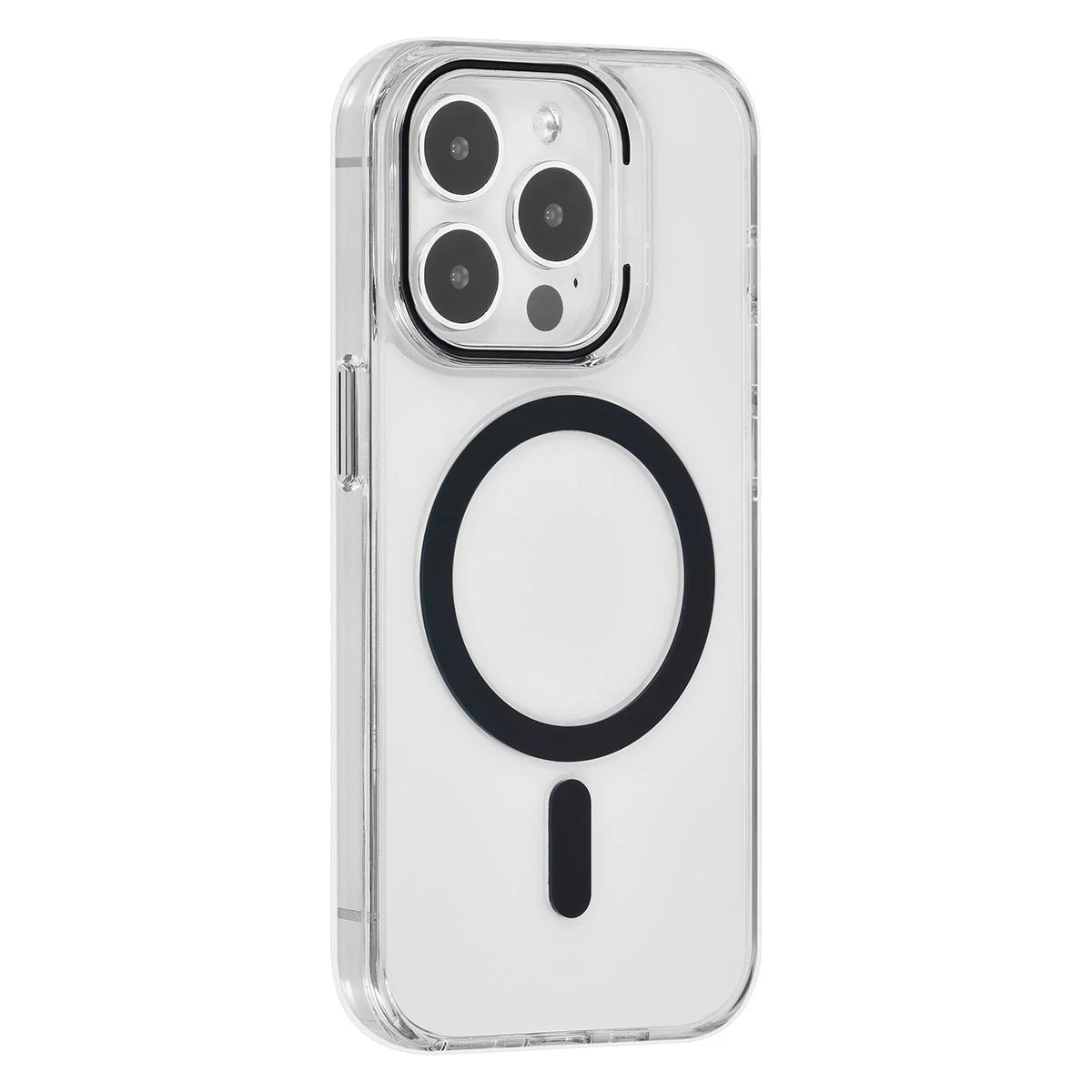 Tuniq iPhone 15 Pro - MagSafe Σκληρή Θήκη με Πλαίσιο Σιλικόνης - Διάφανη / Μαύρη