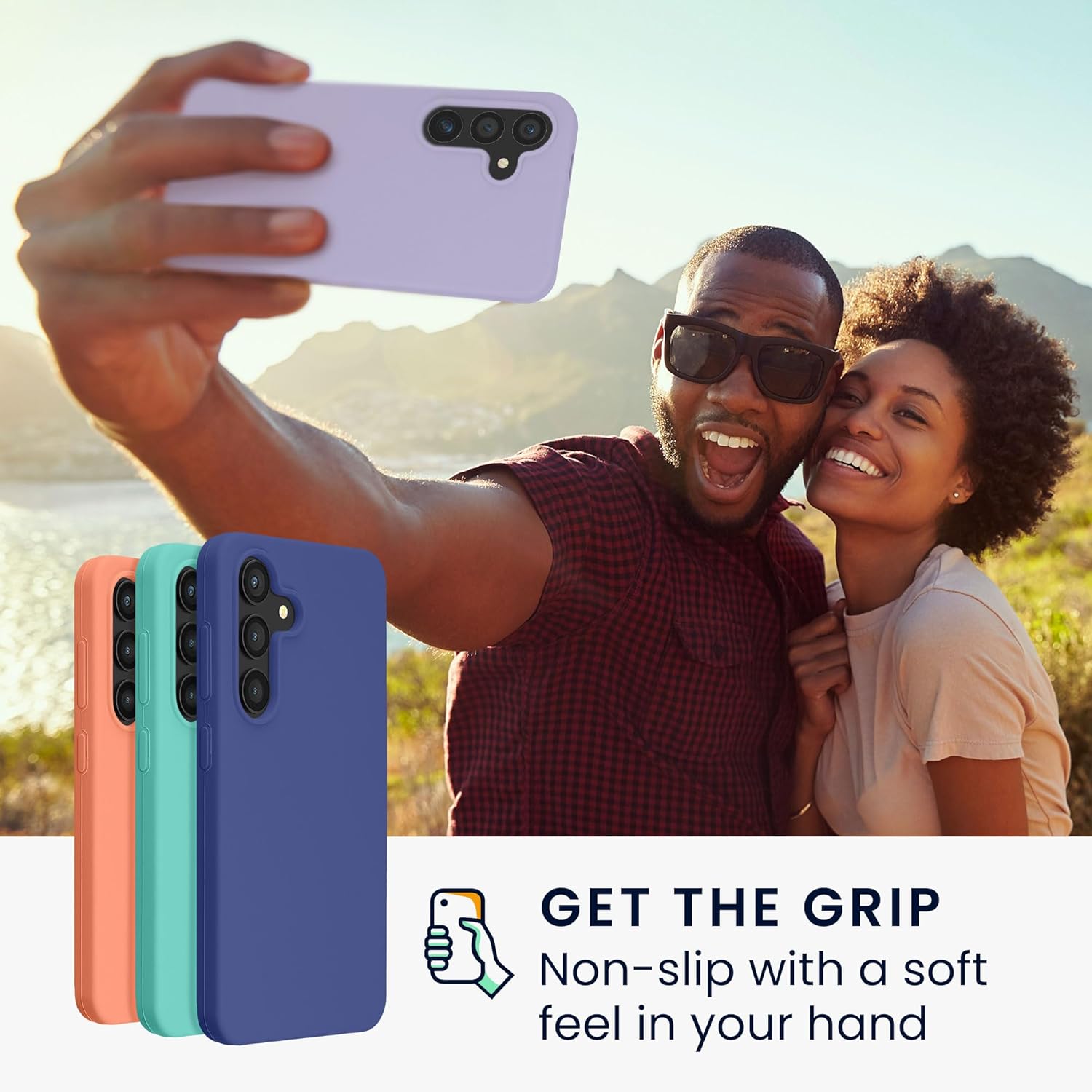 KW Samsung Galaxy S24+ Θήκη Σιλικόνης Rubberized TPU - Lavender