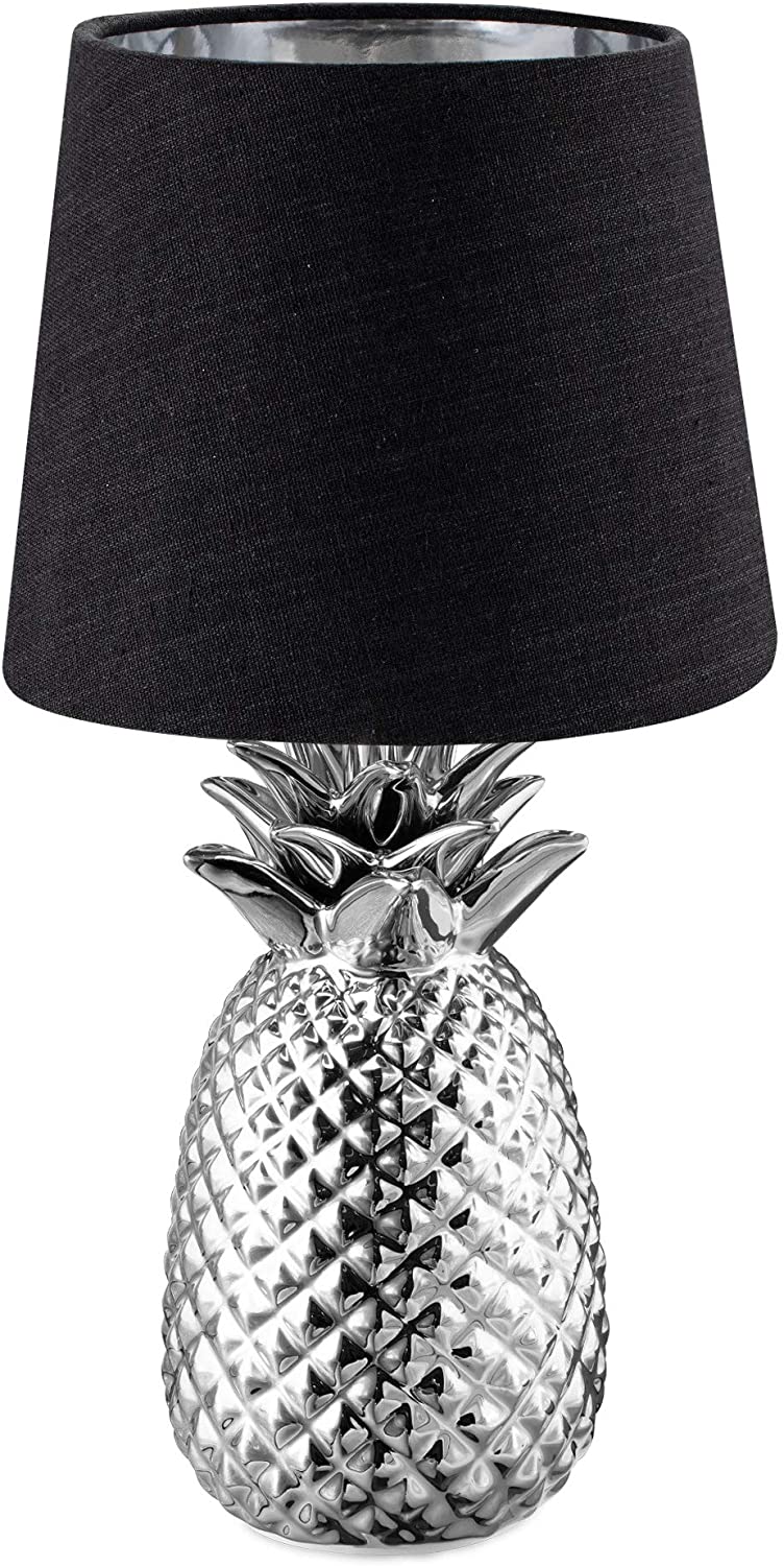 Navaris Desk Lamp Επιτραπέζιο Φωτιστικό - Ανανάς - 35cm - Silver / Black - 49150.67.01