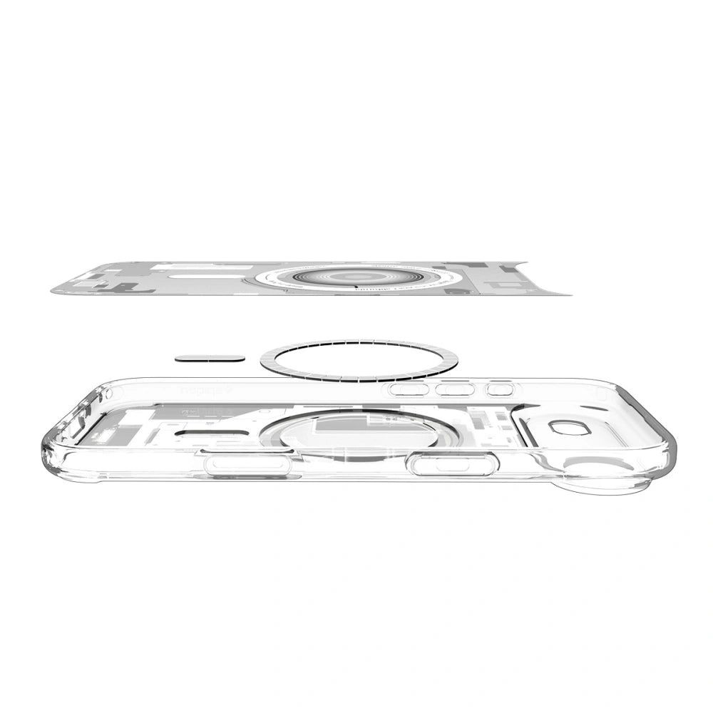 Spigen iPhone Air - Ultra Hybrid Mag - Σκληρή Θήκη με Πλαίσιο Σιλικόνης Και MagSafe - Zero One White