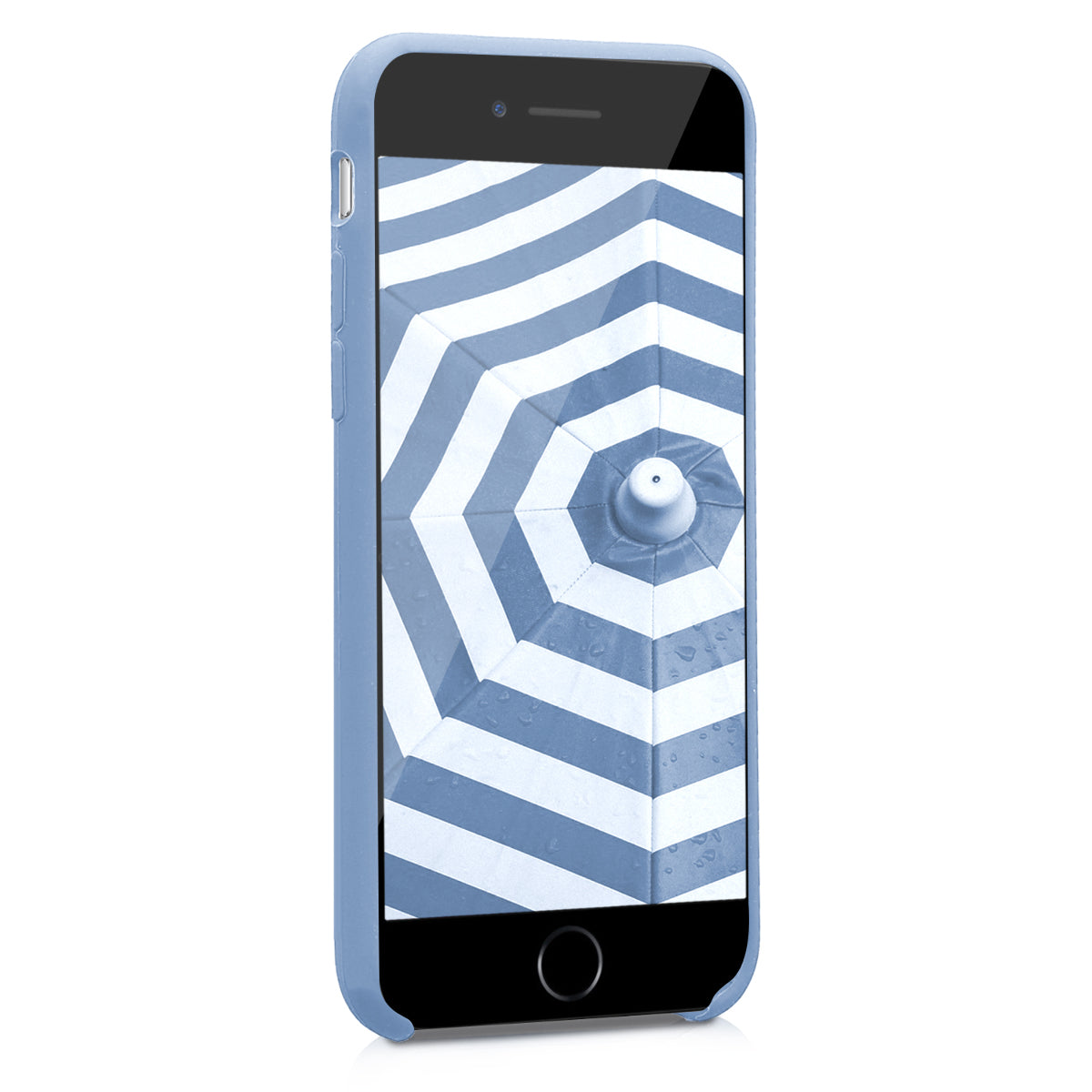 KW iPhone SE 2022 / SE 2020 / 7 / 8 Θήκη Σιλικόνης Rubber TPU - Light Blue Matte - 40225.58