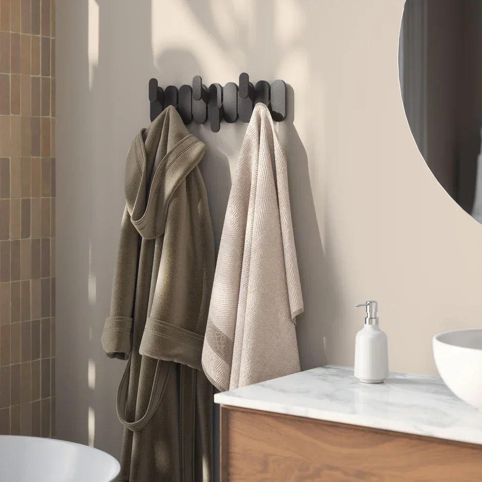 Umbra Tempo - Επιτοίχια Κρεμάστρα με 6 Γάντζους - Black