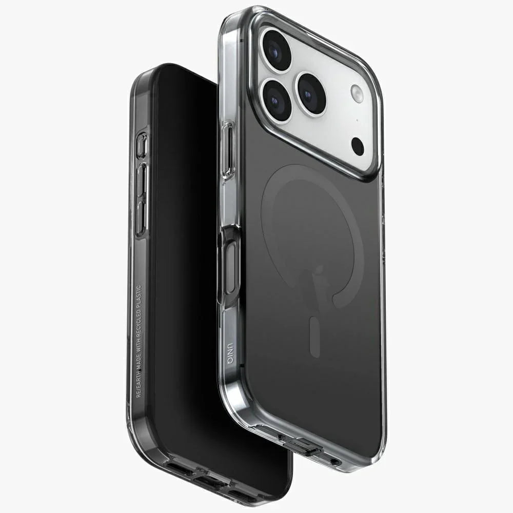 Uniq iPhone 17 Pro - Clario MagClick Charging - Σκληρή Θήκη με Πλαίσιο Σιλικόνης και MagSafe - Black