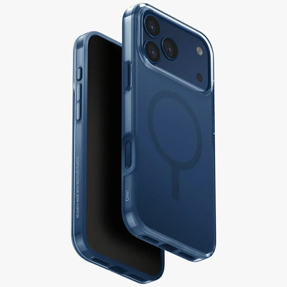Uniq iPhone 17 Pro Max - Clario MagClick Charging - Σκληρή Θήκη με Πλαίσιο Σιλικόνης και MagSafe - Blue