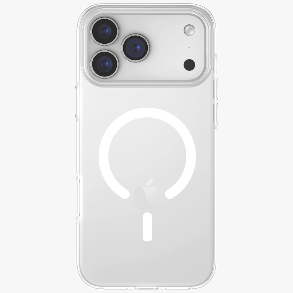 Uniq iPhone 17 Pro Max - Σκληρή Θήκη με Πλαίσιο Σιλικόνης και MagSafe - Clario MagClick Charging - Clear