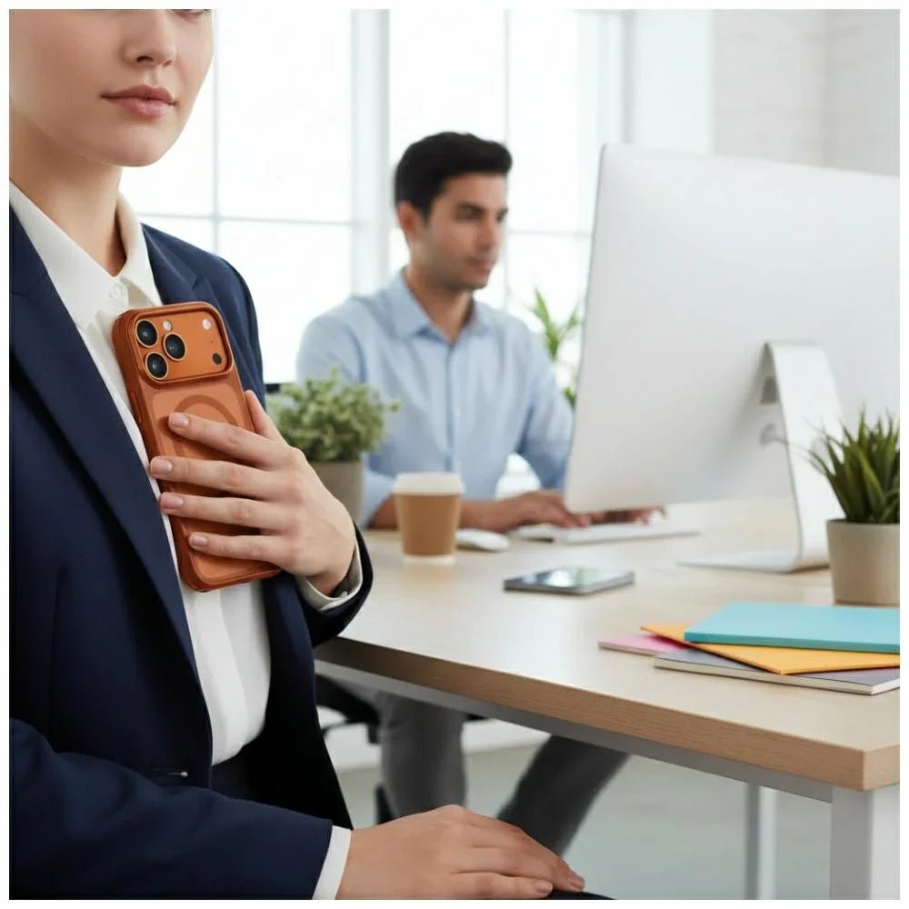 Uniq iPhone 17 Pro Max - Veren MagClick Charging - Σκληρή Θήκη με Πλαίσιο Σιλικόνης - Orange