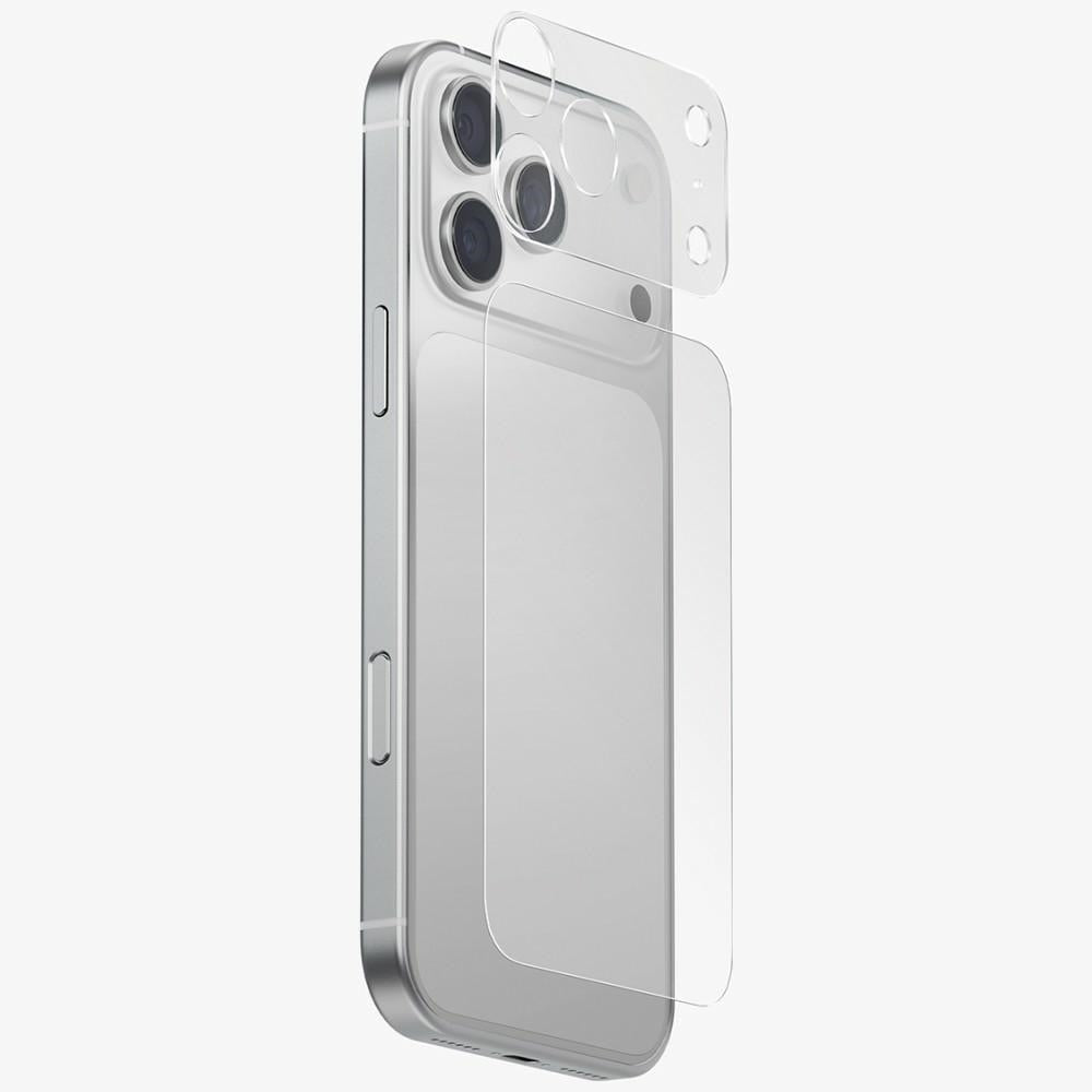Uniq iPhone 17 Pro - Σετ με 1 Προστατευτικό Πλαισίου Κάμερας Χωρίς Προστασία Φακών και 1 Προστατευτικό για το Πίσω Μέρος Optix Aeroshield+ - Διάφανα