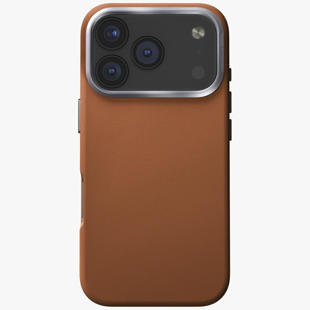 Uniq iPhone 17 Pro - Σκληρή Θήκη με Επένδυση Συνθετικού Δέρματος και MagSafe - Lyden MagClick - Caramel