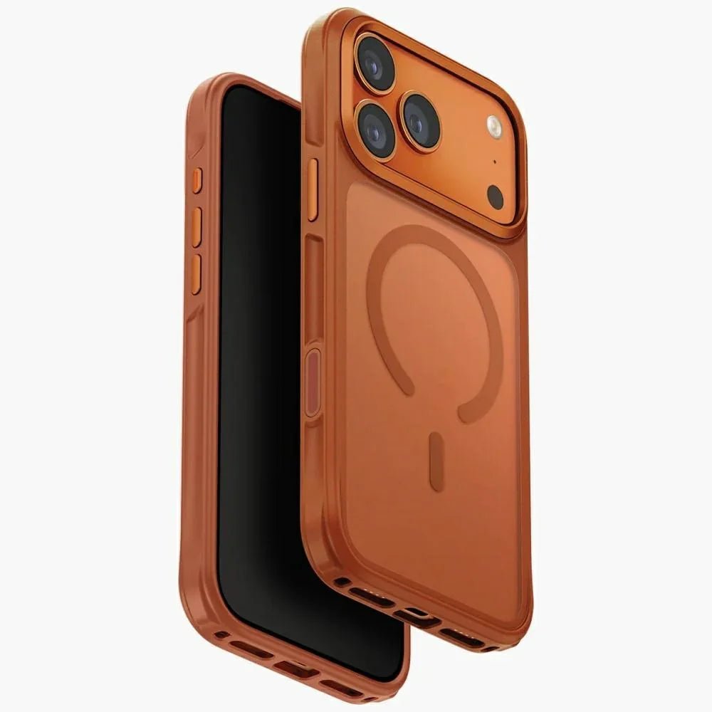 Uniq iPhone 17 Pro - Veren MagClick Charging - Σκληρή Θήκη με Πλαίσιο Σιλικόνης - Orange