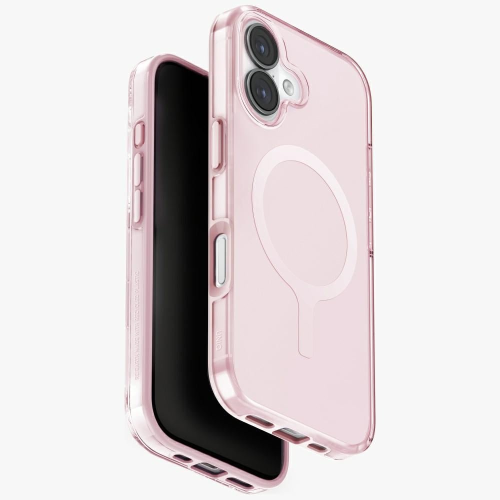 Uniq iPhone 17 - Σκληρή Θήκη με Πλαίσιο Σιλικόνης και MagSafe - Clario MagClick Charging - Pink