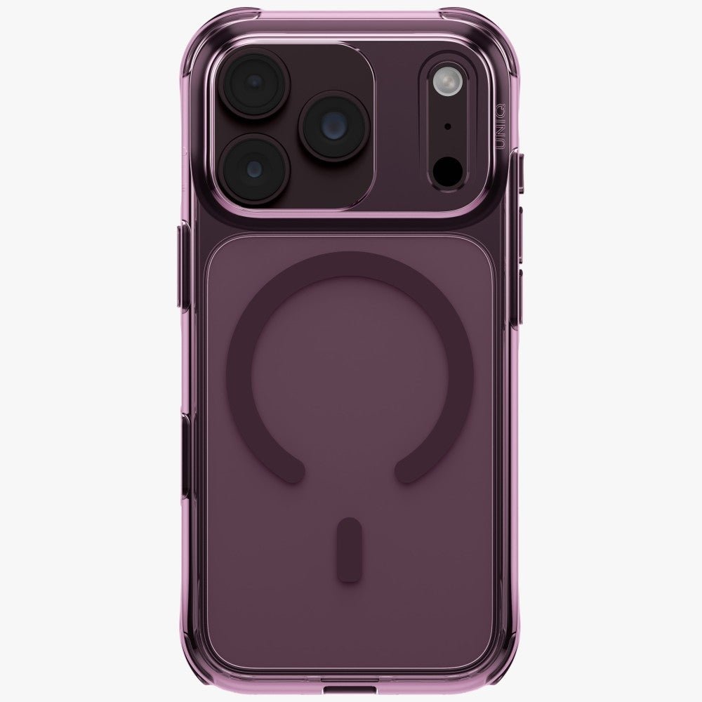 Uniq iPhone 18 Pro / iPhone 17 Pro - Σκληρή Θήκη με Πλαίσιο Σιλικόνης και MagSafe - LifePro Xtreme - Burgundy
