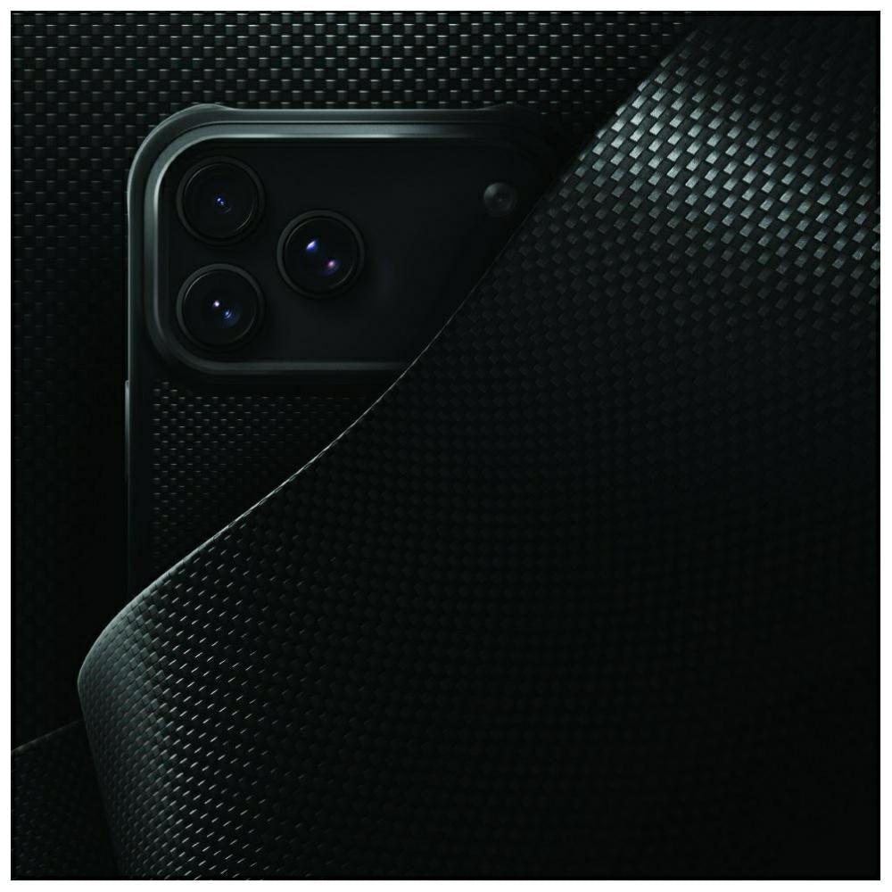 Uniq iPhone 18 Pro / iPhone 17 Pro - Σκληρή Θήκη με Πλαίσιο Σιλικόνης MagSafe - Keva Tough Aramid - Black