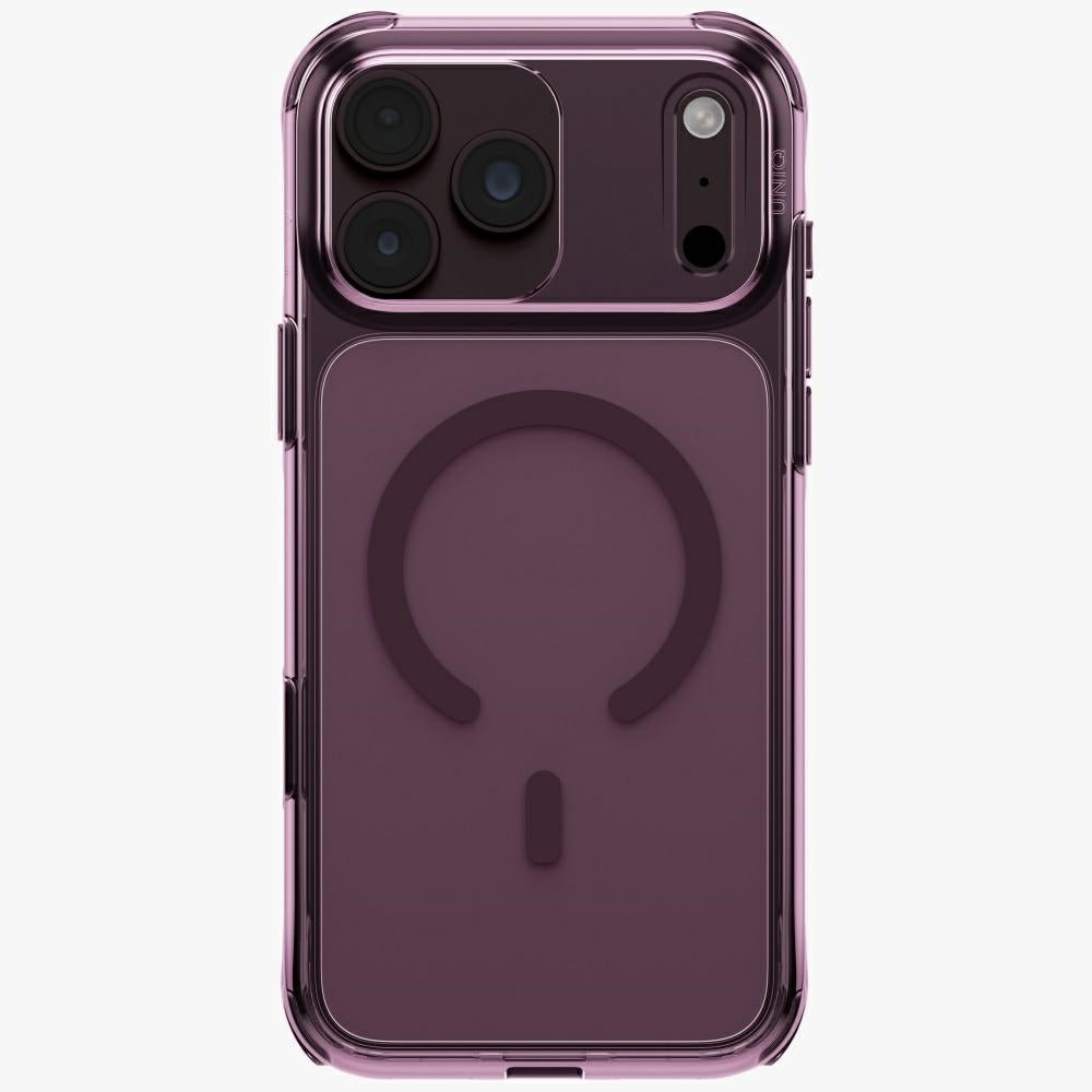 Uniq iPhone 18 Pro Max / iPhone 17 Pro Max - Σκληρή Θήκη με Πλαίσιο Σιλικόνης και MagSafe - LifePro Xtreme - Burgundy