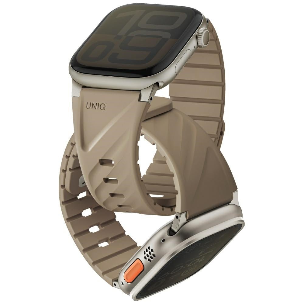 Uniq Μαγνητικό Λουράκι Apple Watch 7/8/9/10/11 - SE (1/2/3) - Ultra (1/2/3) – 40/41/42/44/45/46/49mm - Fluo - Beige