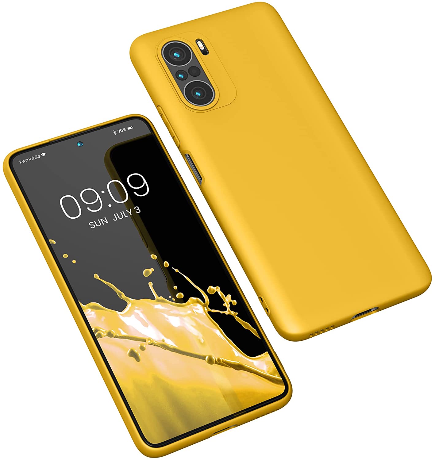 KW Xiaomi Poco F3 / Mi 11i Θήκη Σιλικόνης TPU - Honey Yellow - 57026.143