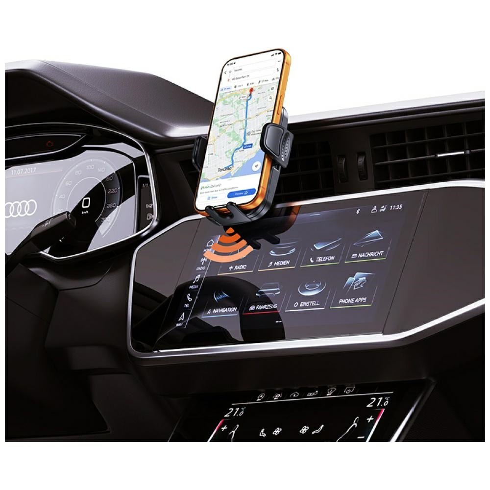 USAMS FM Transmitter με 1 Θύρα USB και 1 Θύρα USB - C για Αναπαραγωγή Μουσικής / Φόρτιση Κινητών στο Αυτοκίνητο - CC328 30W - Tarnish