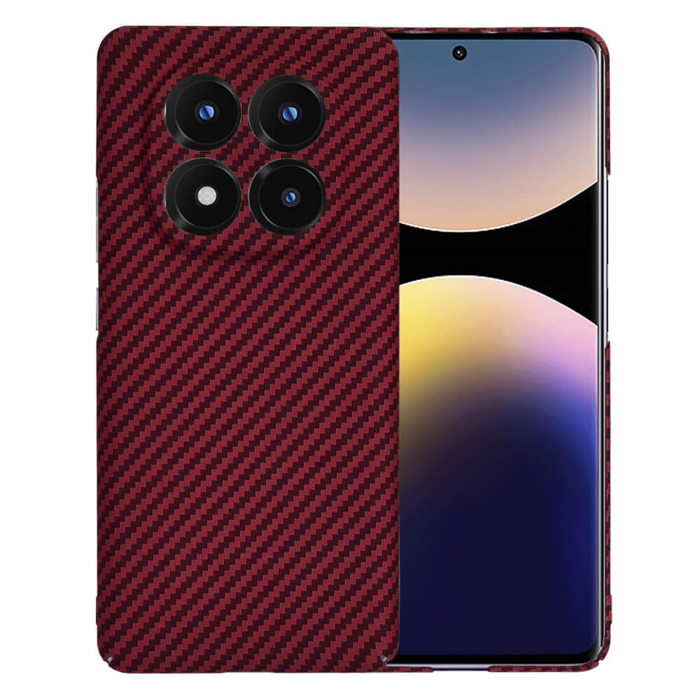 Techsuit Xiaomi Redmi Note 14 Pro+ 5G Σκληρή Θήκη Carbonite FiberShell - Red