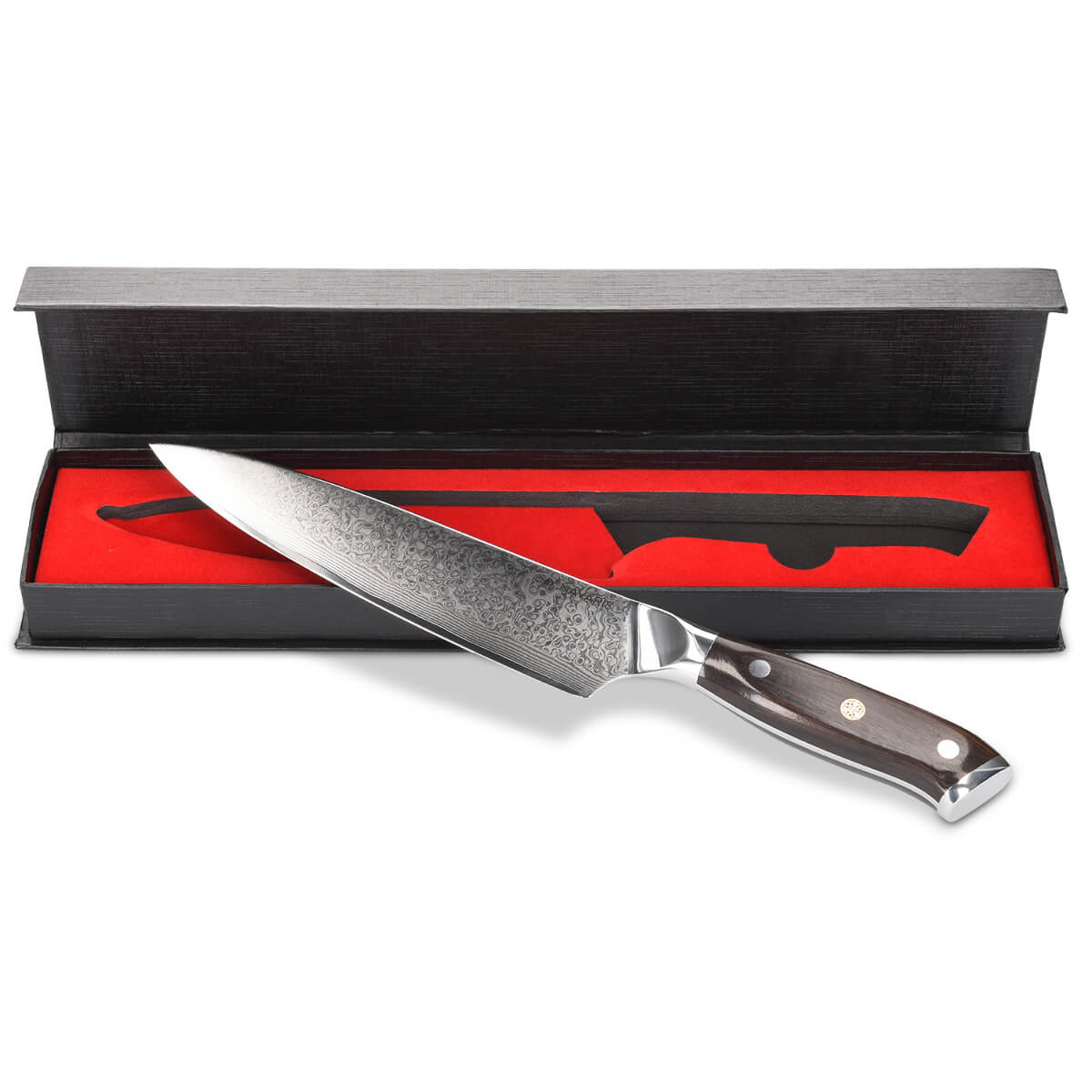 Navaris Μαχαίρι από Δαμασκηνό Ατσάλι - 20cm - Brown - 47551.01