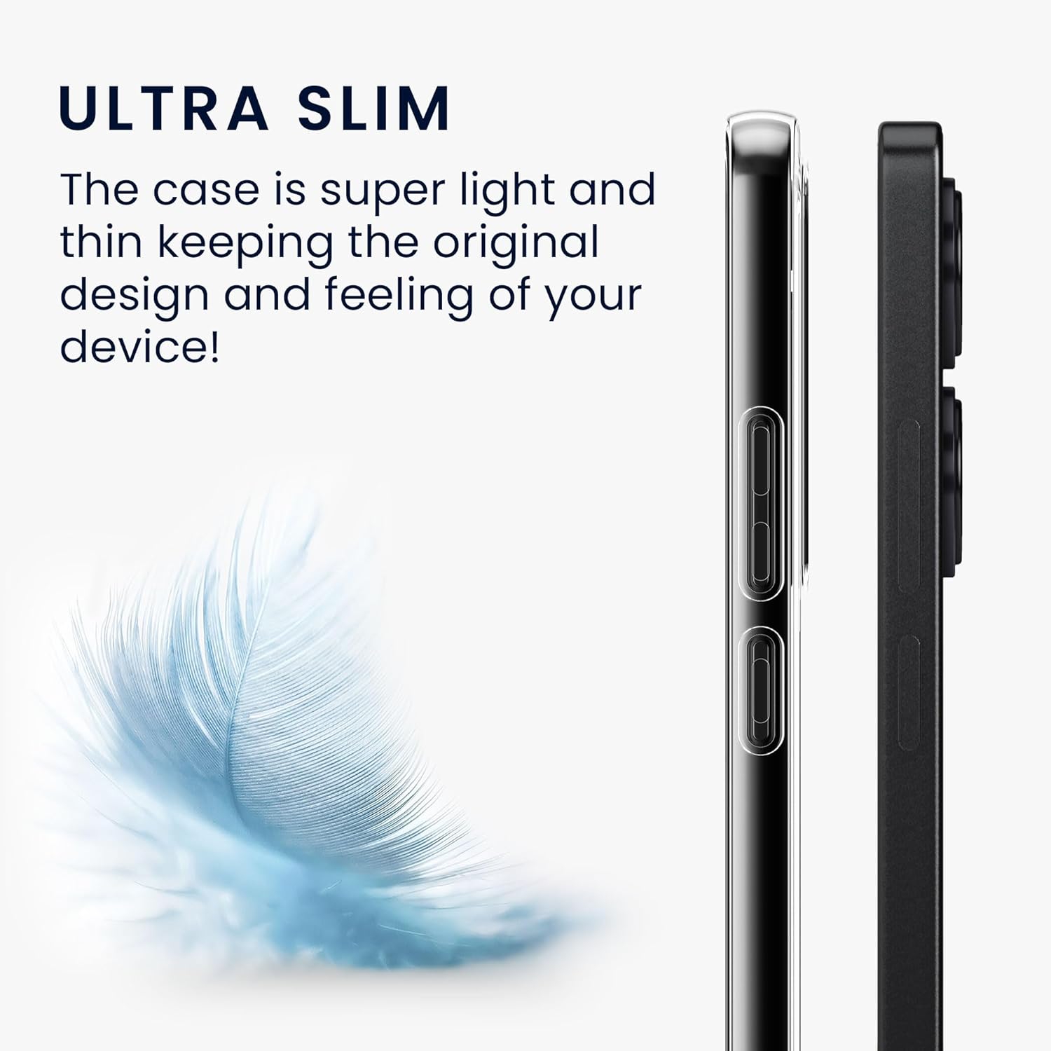 KW Xiaomi Redmi Note 13 4G Θήκη Σιλικόνης Crystal TPU - Διάφανη