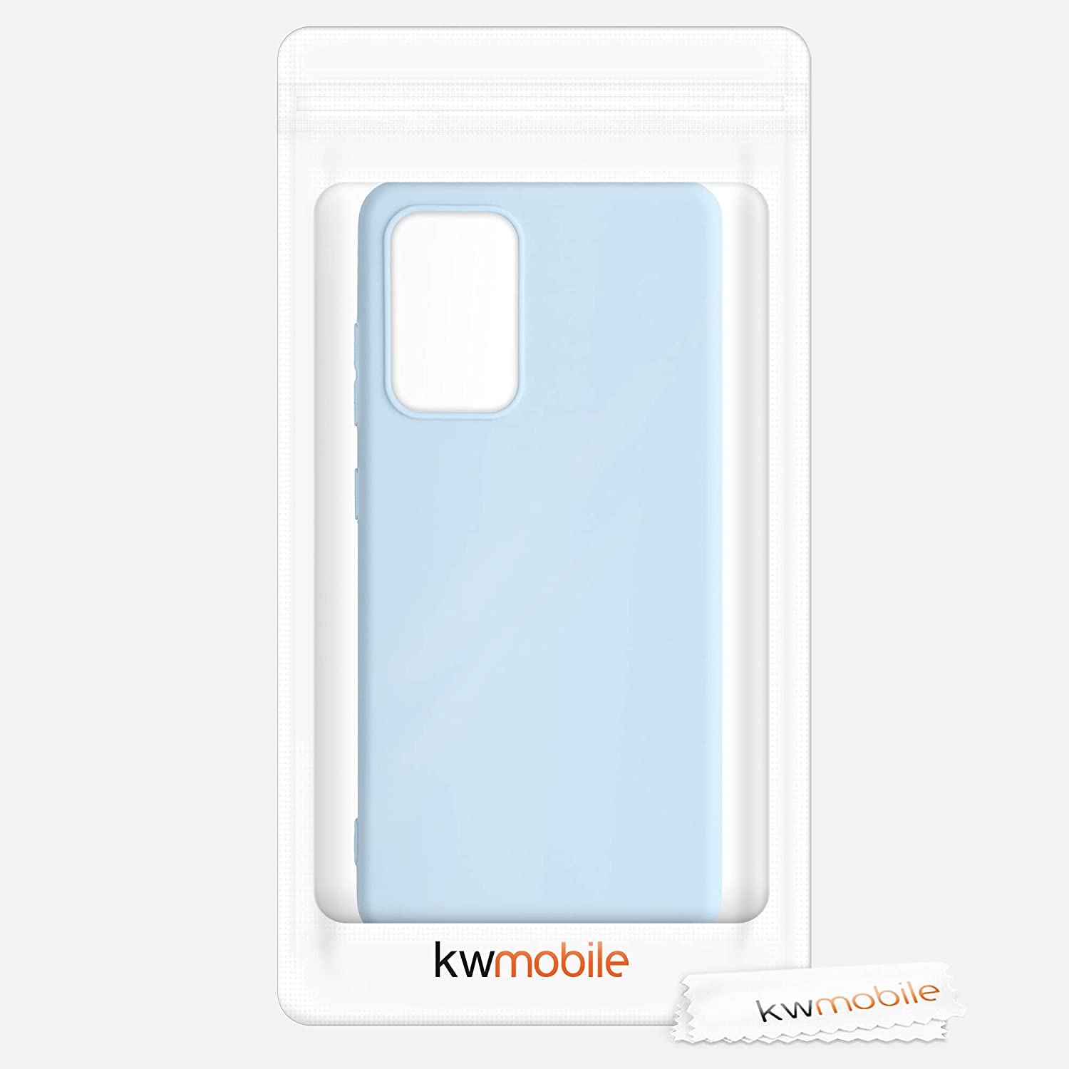 KW Samsung Galaxy A52 / A52 5G / A52s 5G Θήκη Σιλικόνης TPU - Light Blue Matt - 54346.58
