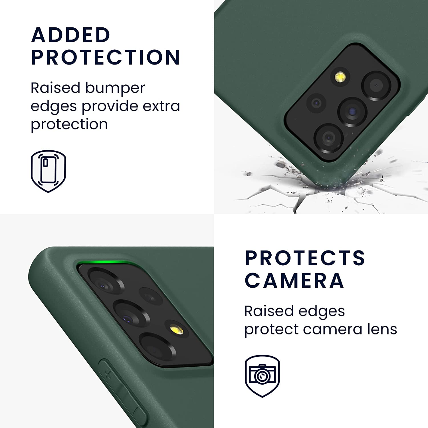 KW Samsung Galaxy A53 5G Θήκη Σιλικόνης TPU - Moss Green - 57808.169